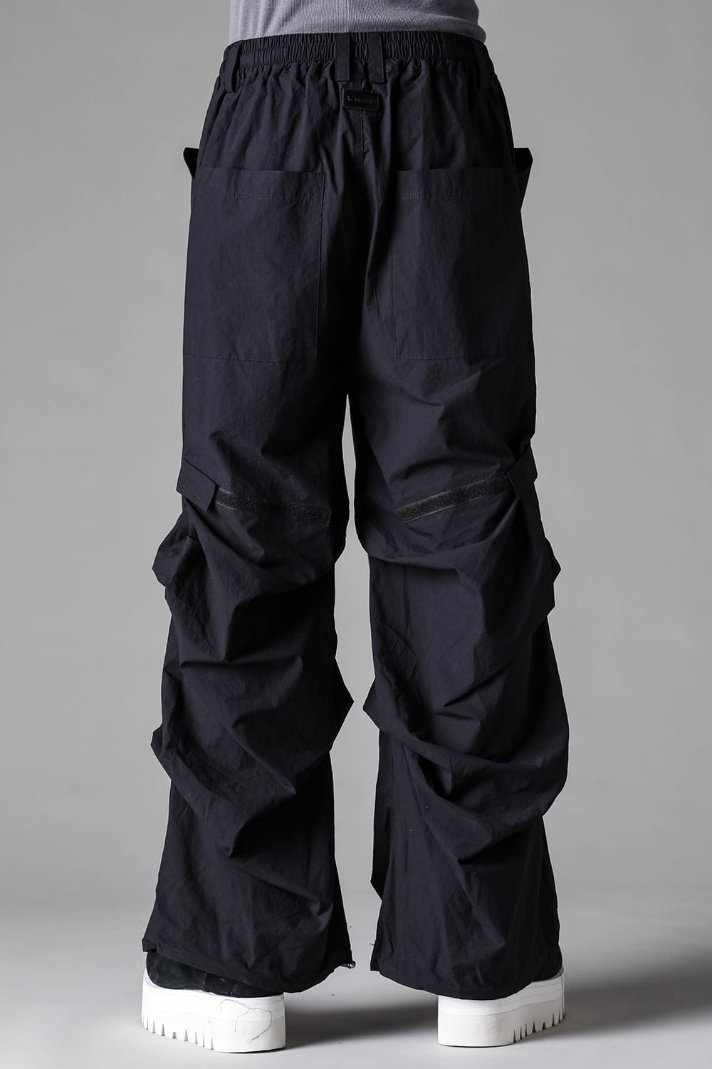 《2027SS先行予約》Tuck Wide Pants "Black / L.Grey" / タックワイドパンツ"ブラック/ライトグレー"