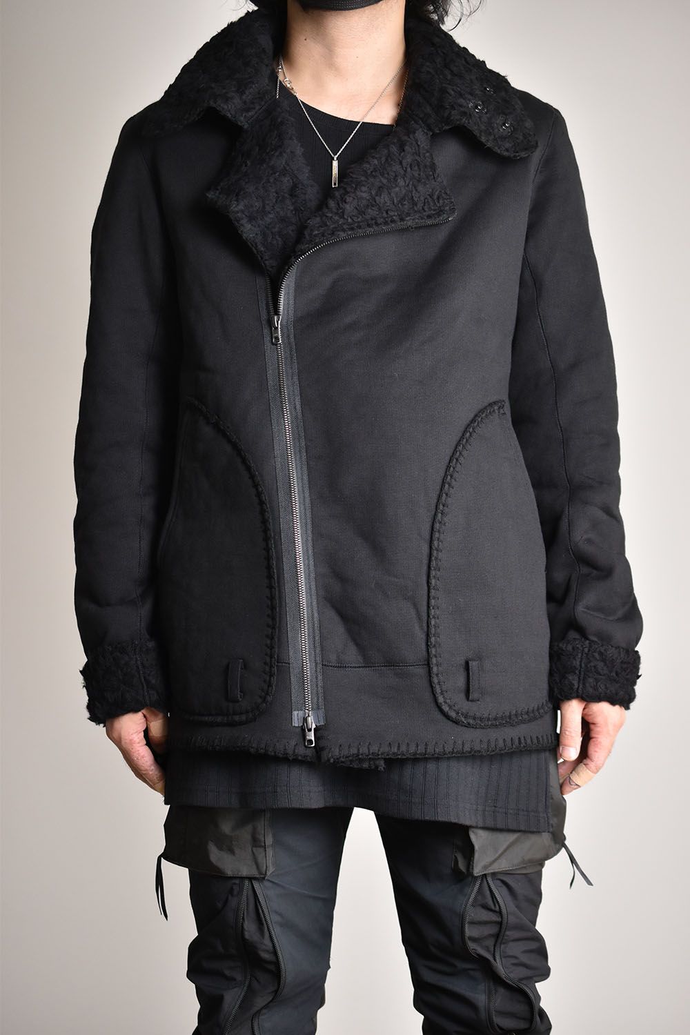 Over Sized Flight Jacket"Black"/オーバーサイズフライトジャケット"ブラック"