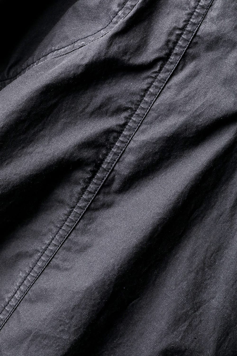 《2027SS先行予約分》Pigment-Coated Parachute Jog Pants"Black" / 顔料コーティングパラシュートジョグパンツ"ブラック"
