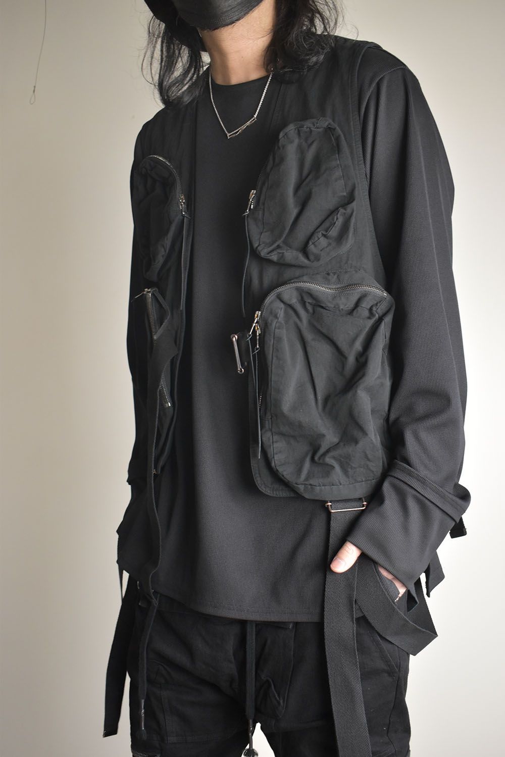 Cotton Twill Tactical Vest "Black" / 綿ツイルタクティカルベスト"ブラック"