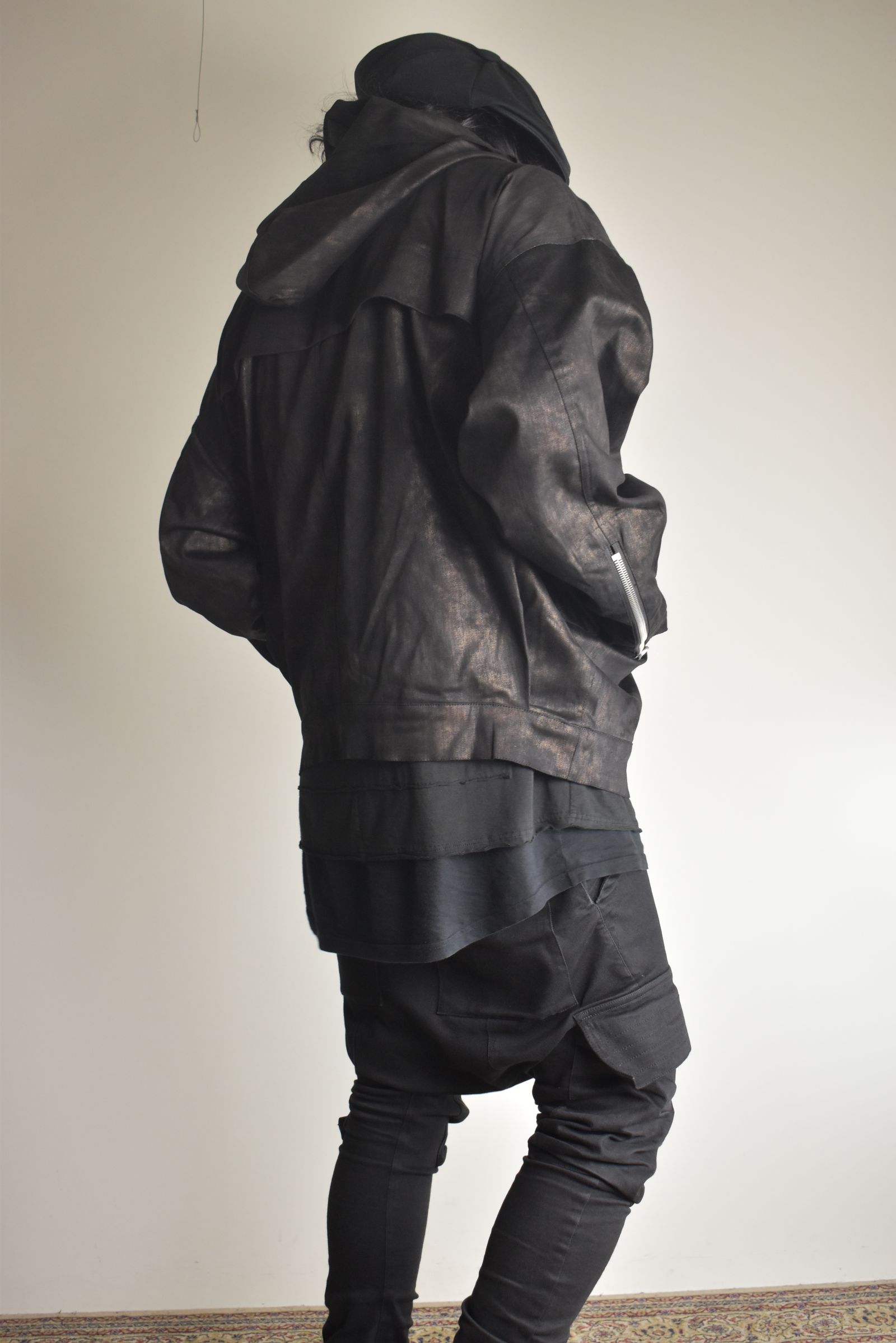 Metal Steam Camouflage Hooded Blouson"Black × Brown" / メタルスチームカモフラージュ フーデッドブルゾン"ブラック×ブラウン"