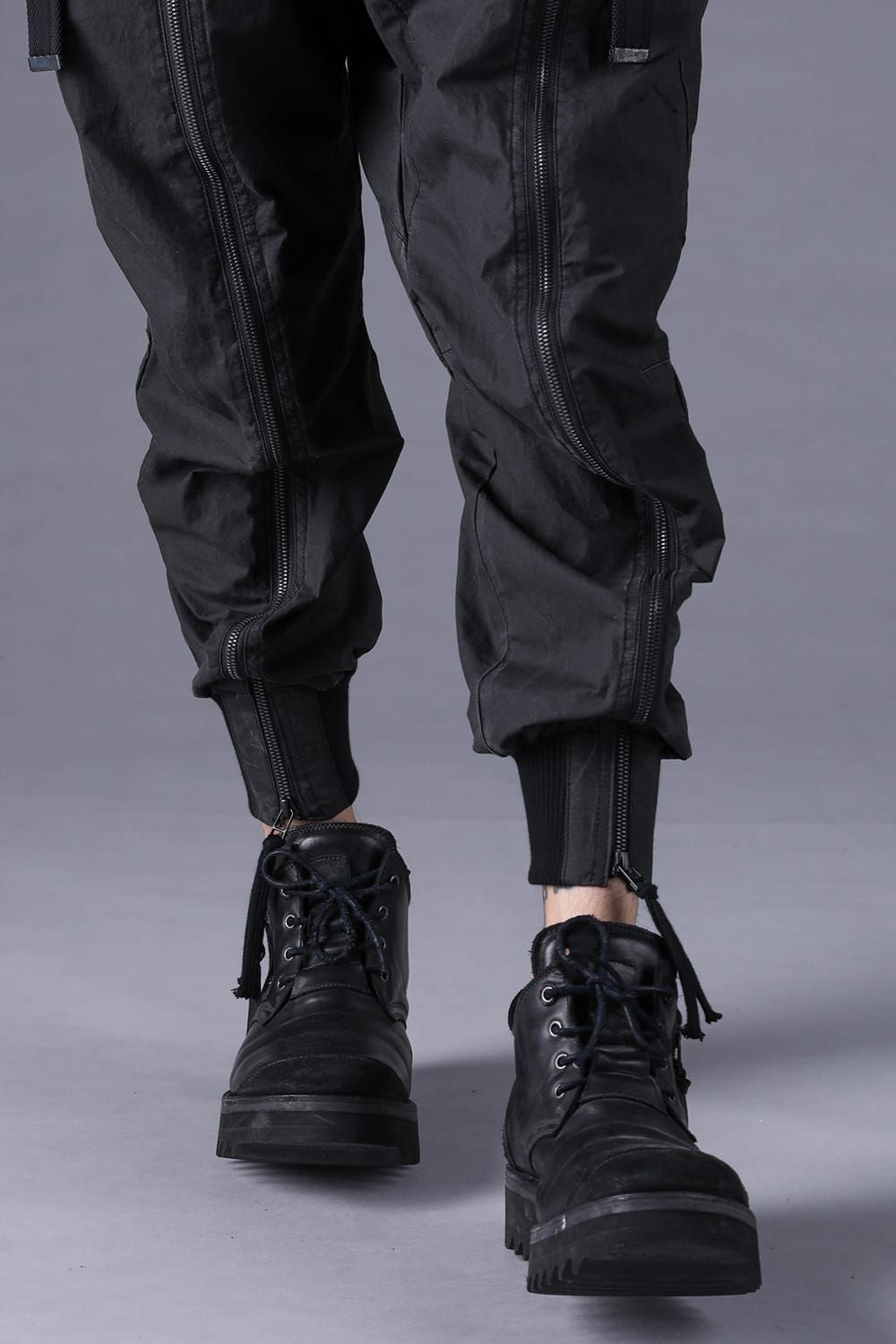 《2027SS先行予約分》Pigment-Coated Parachute Jog Pants"Black" / 顔料コーティングパラシュートジョグパンツ"ブラック"