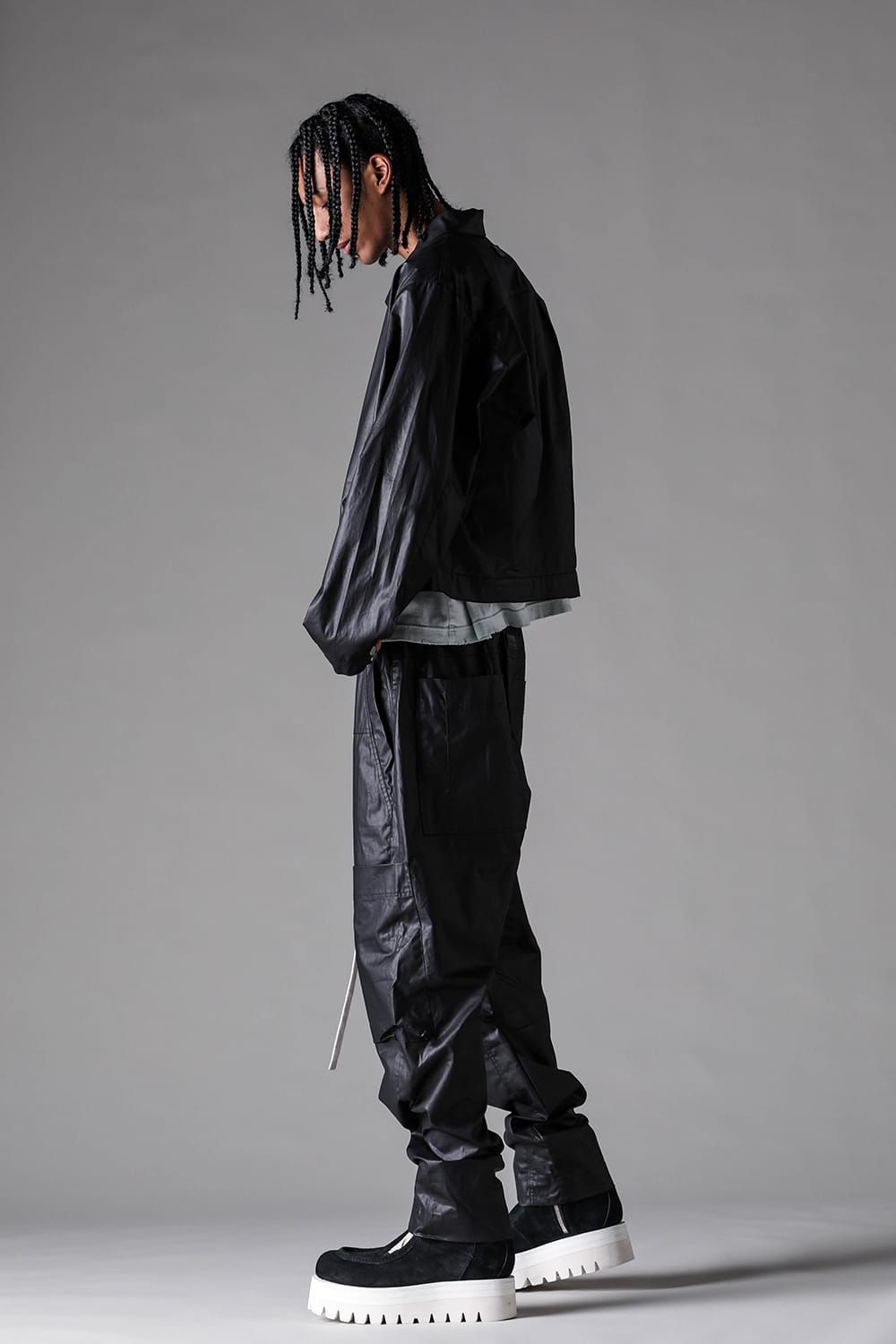 《2027SS先行予約》Short Shirts Blouson "Black / Khaki" / ショートシャツブルゾン"ブラック / カーキ"