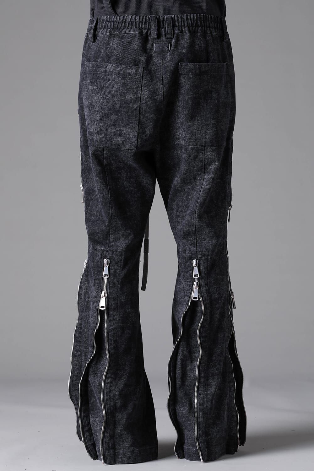 《2026AW先行予約》Zipped Fared Pants"D.Grey" / ジップフレアパンツ"ダークグレー"