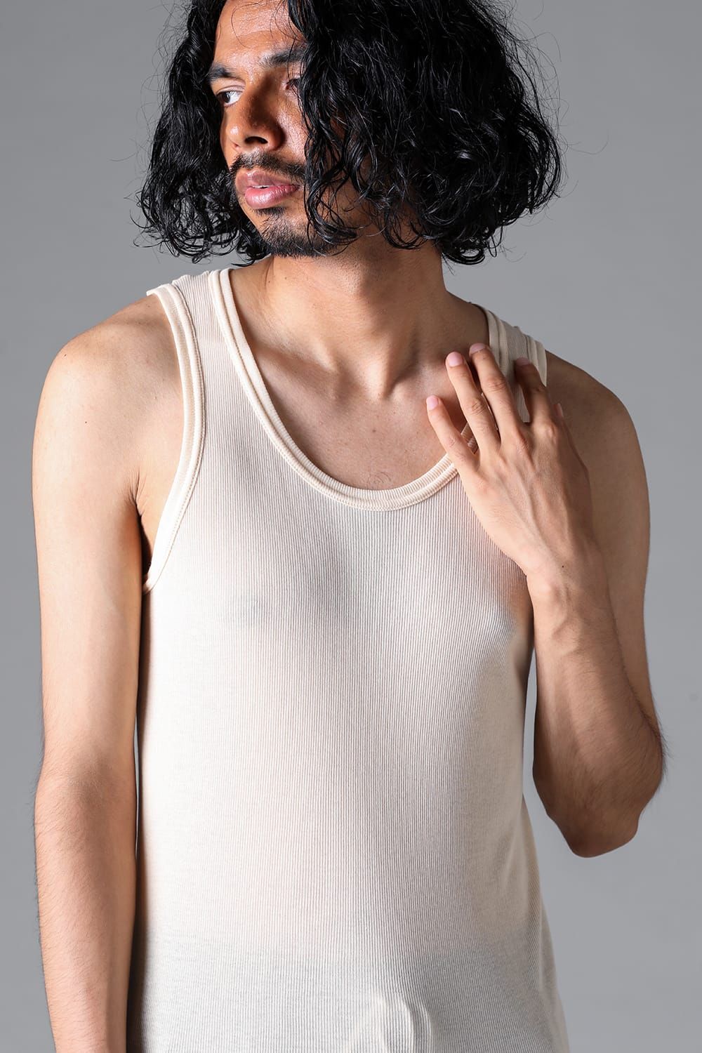 《2026SS先行予約》Rib Tank Top"Black / White / Stone / Greige / Sand" / リブタンクトップ"ブラック/ホワイト/ストーン/グレージュ/サンド"