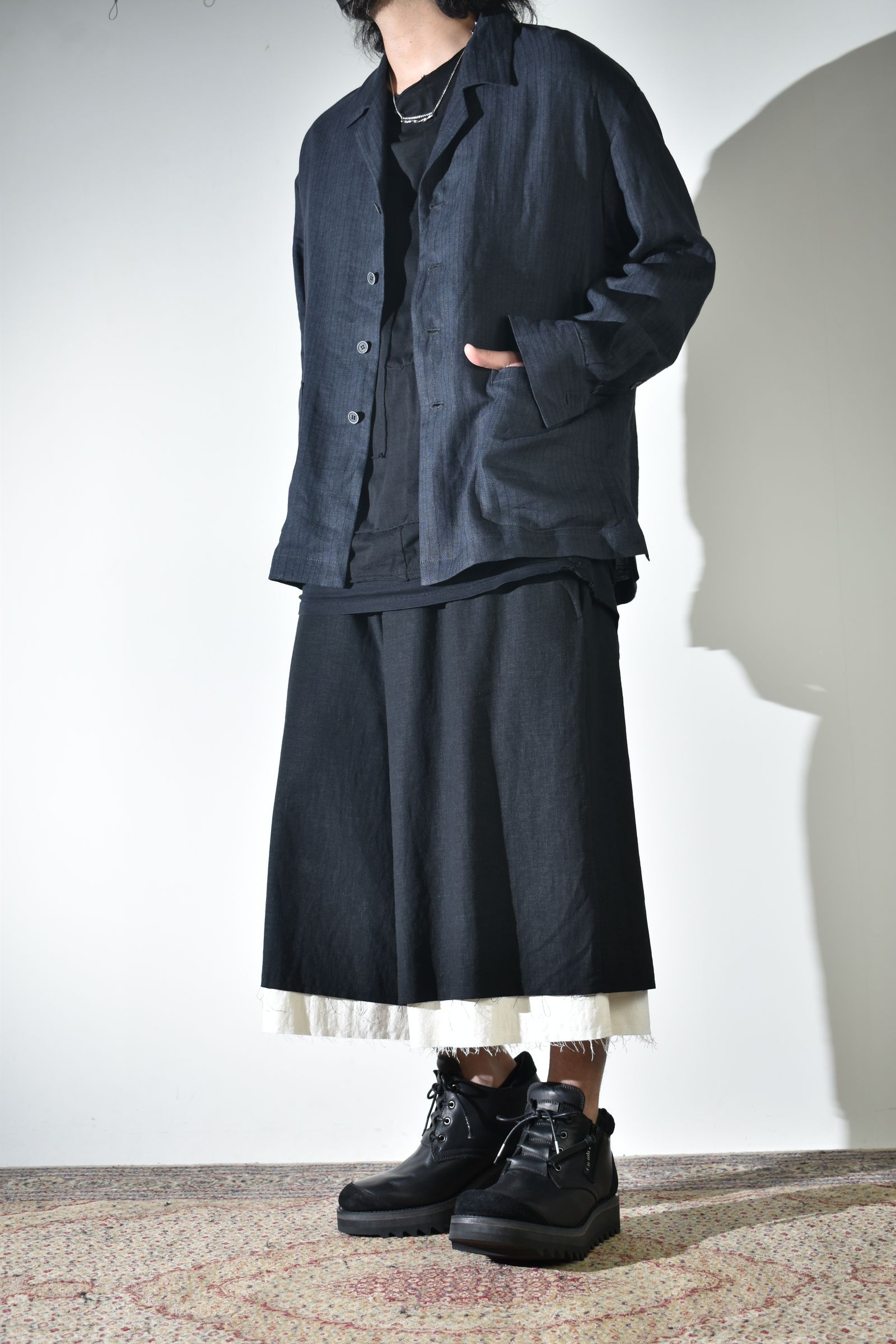 ラフな着方もあり