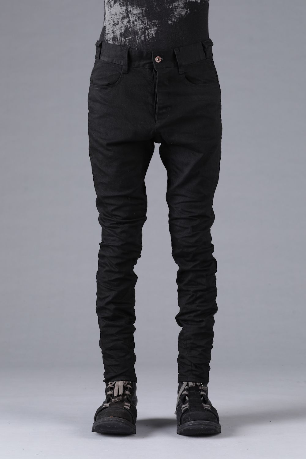 Stretch Denim Straight Slim Pants"Black" / ストレッチデニムストレートスリムパンツ"ブラック"