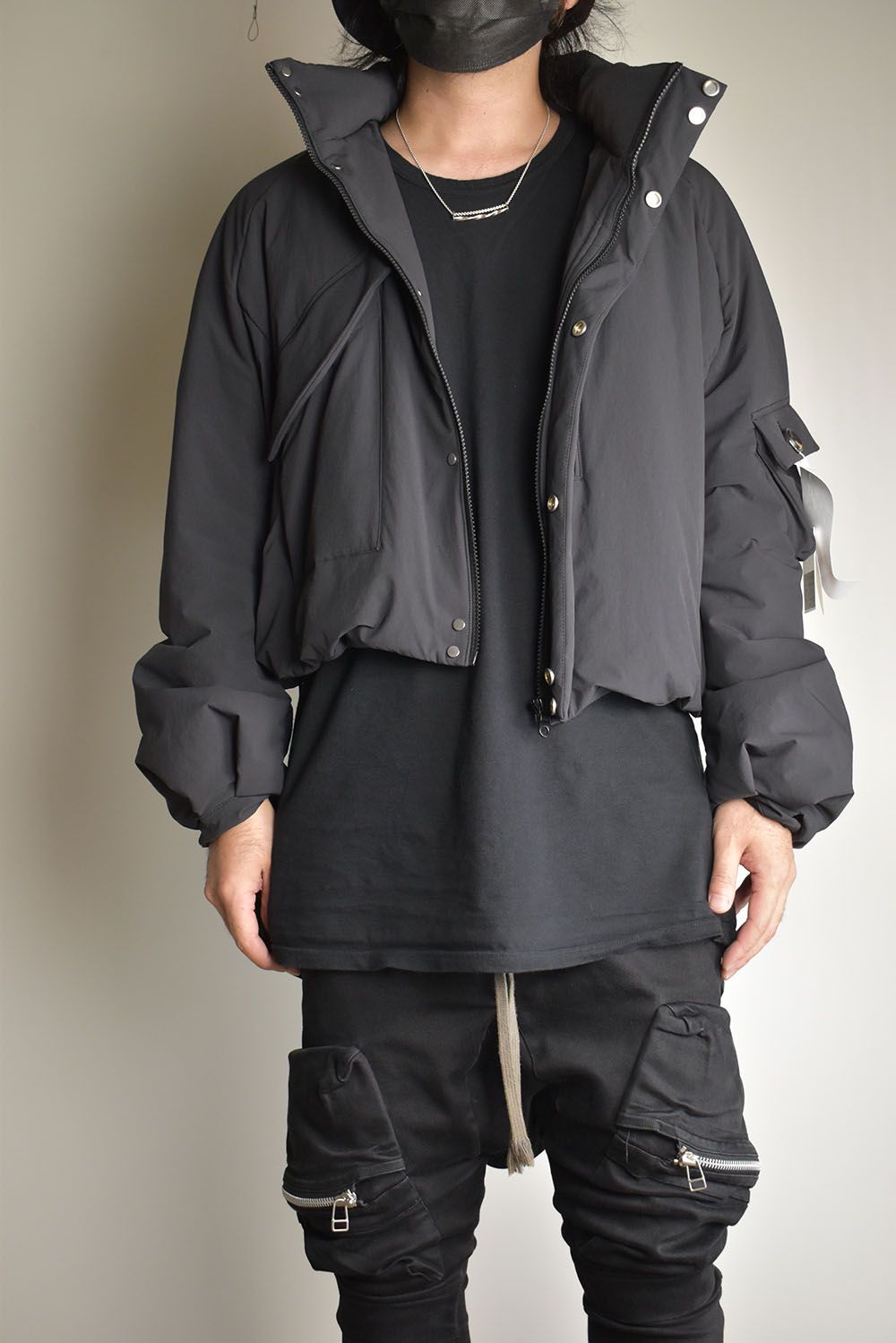 Padding Short Blouson"Black" / パディングショートブルゾン"ブラック"