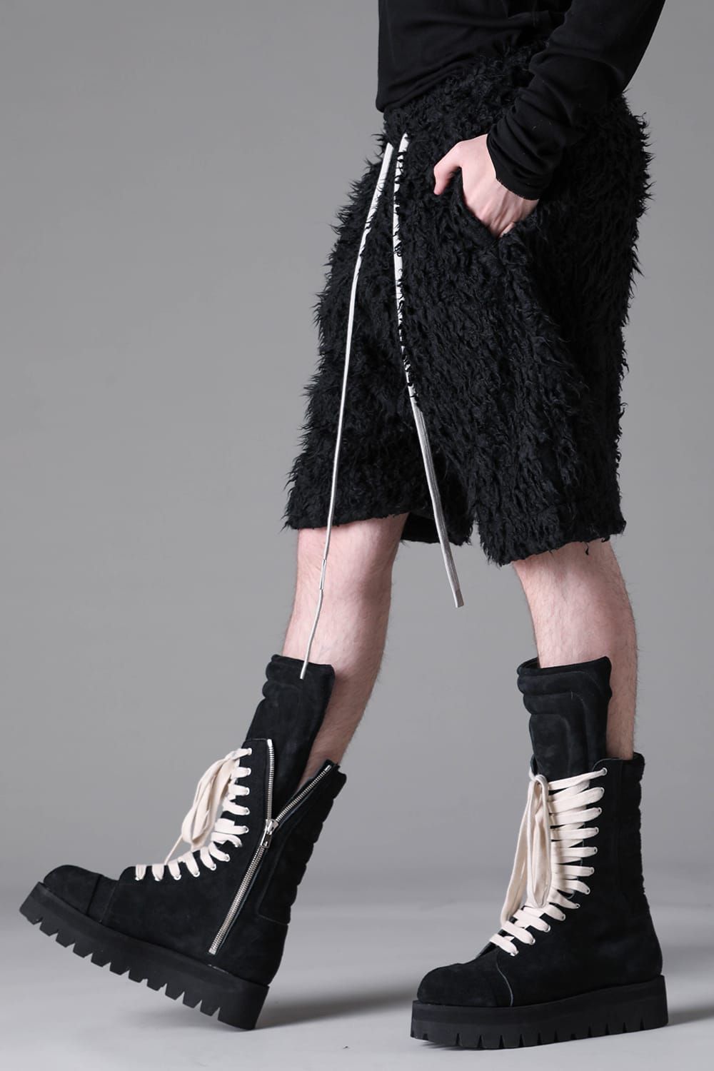 《2026AW先行予約》Sarrouel Short Pants"Black" / サルエルショートパンツ"ブラック"