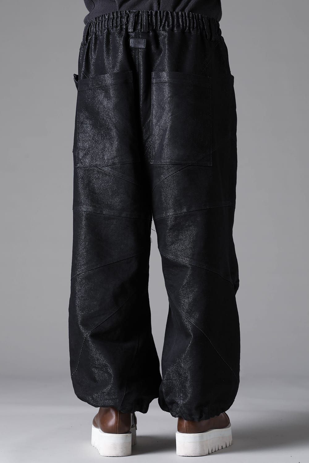 《2026AW先行予約》Panelld Denim Extra Wide Pnats"Balck × Silver" /  パネルデニムエクストラワイドパンツ"ブラック×シルバー"