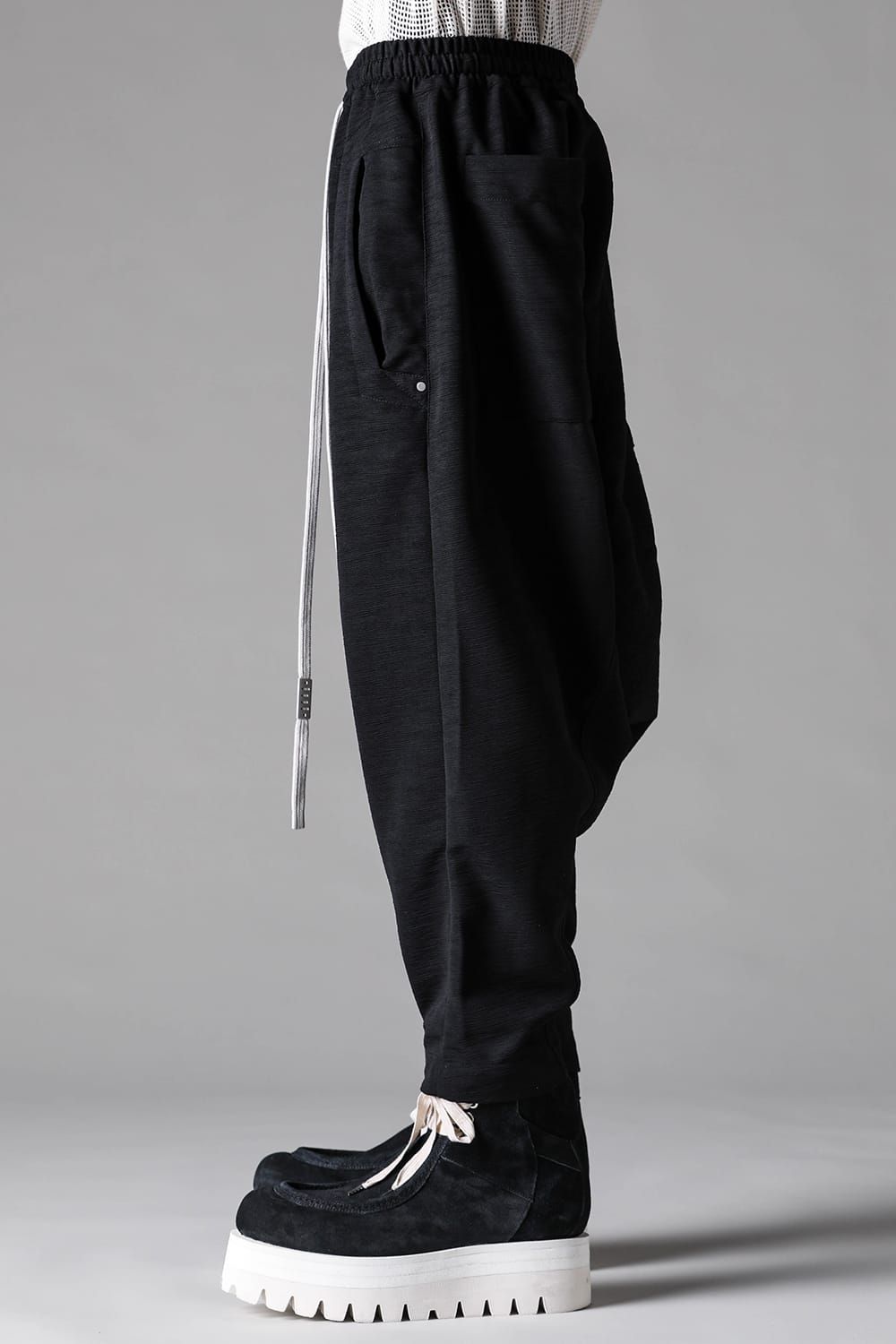 《2027SS先行予約》Sarrouel Esay Pants"Black" / サルエルイージーパンツ"ブラック"