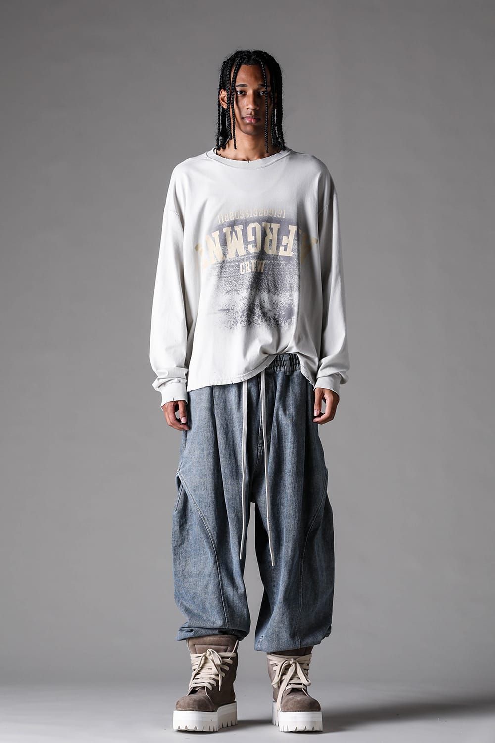 《2027SS先行予約》AFRGMNT Long Sleeve "Burnt Black / Ecru / Smoky Indigo / Ash Mint " / AFRGMNT ロングスリーブ"バーントブラック / エクリュ /スモーキーインディゴ /アッシュミント"