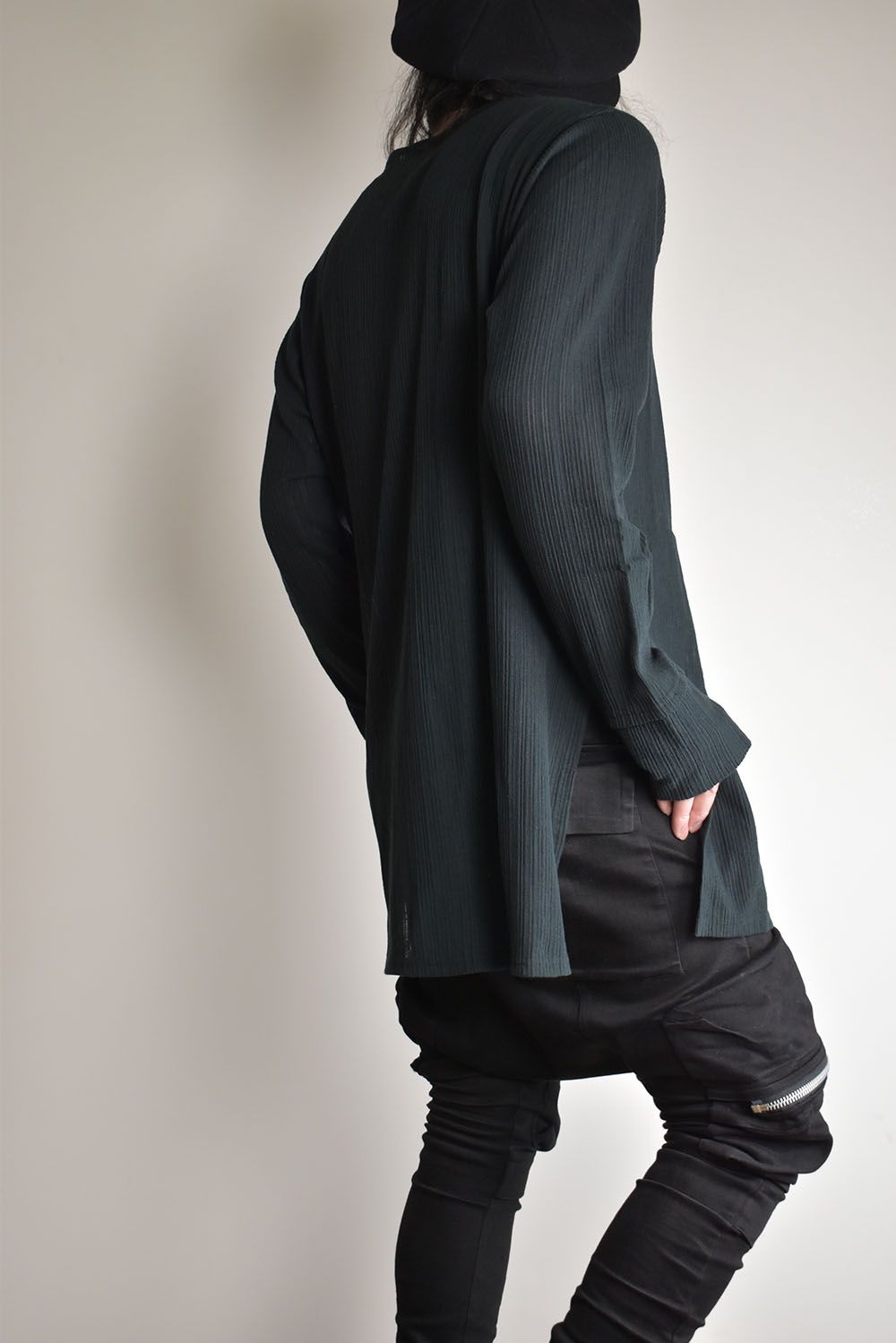 Base Layer Round Neck"Black"/ベースレイヤーラウンドネック"ブラック"