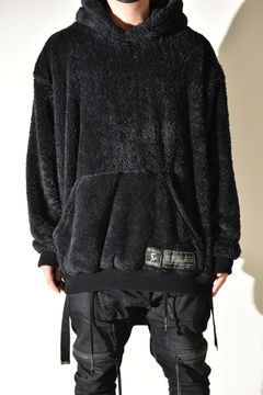 Fleece Big Hoodie "Black" / フリースビッグフーディ "ブラック"