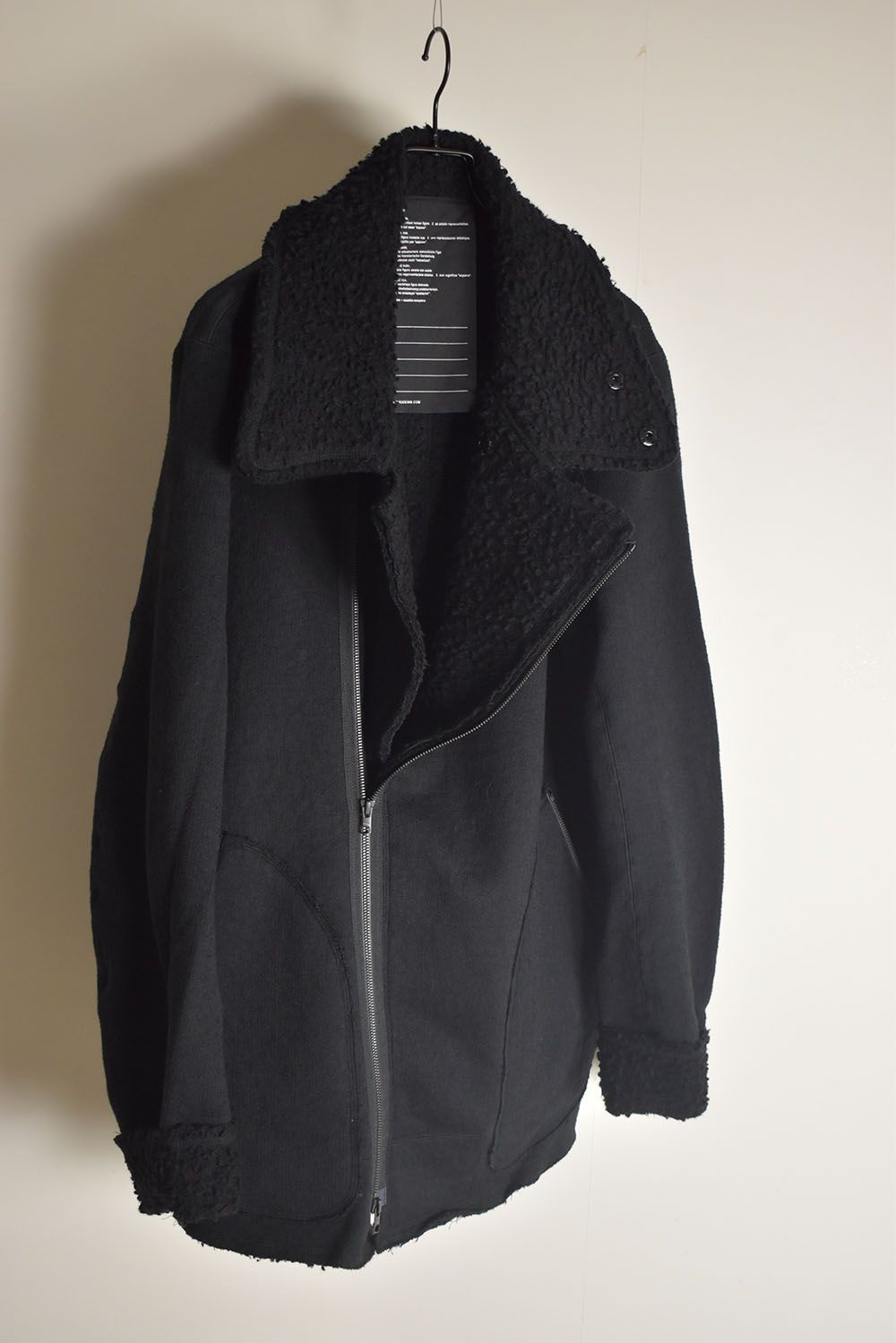 Dread Boa Zip Up Jacket"Black" / ドレッドボアジップアップジャケット"ブラック"