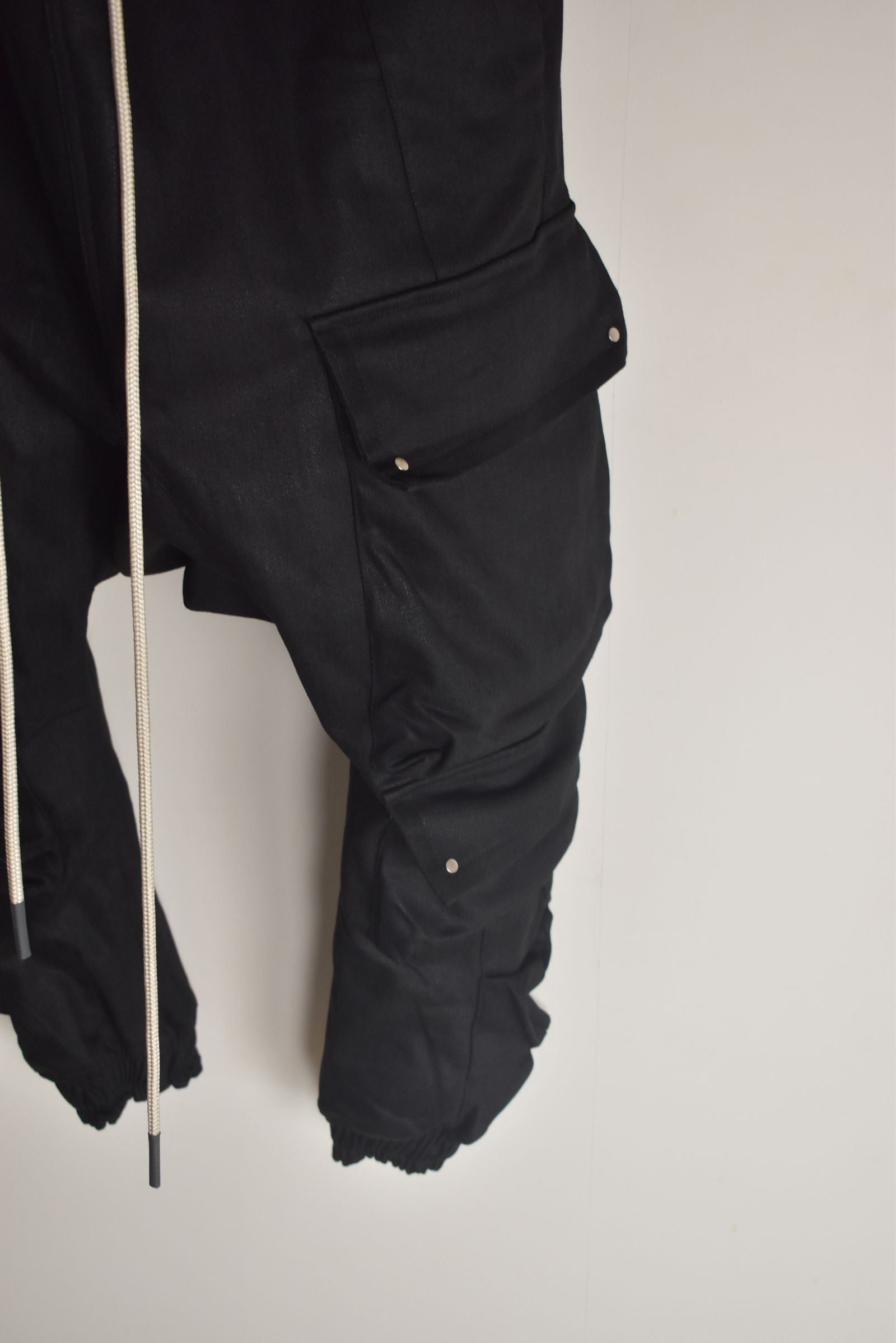 Bonding Sarouel Cargo Jogger Denim"Black" / ボンディングサルエルカーゴジョガーデニム"ブラック"
