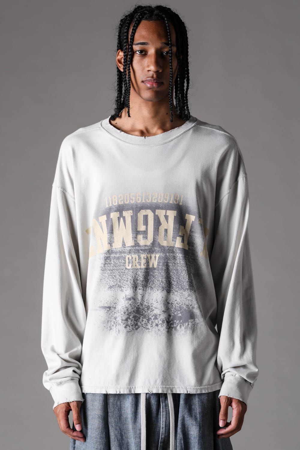 《2027SS先行予約》AFRGMNT Long Sleeve "Burnt Black / Ecru / Smoky Indigo / Ash Mint " / AFRGMNT ロングスリーブ"バーントブラック / エクリュ /スモーキーインディゴ /アッシュミント"