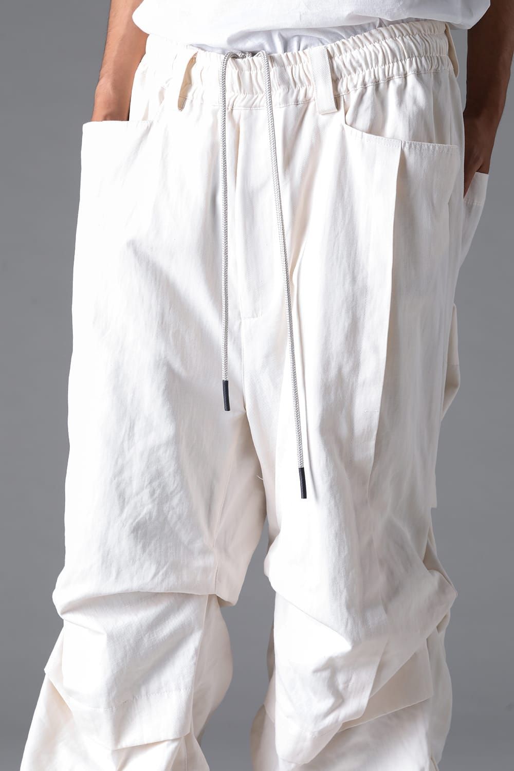 《2026SS先行予約》Tuck Wide Pants"Black / White" / タックワイドパンツ"ブラック/ホワイト"