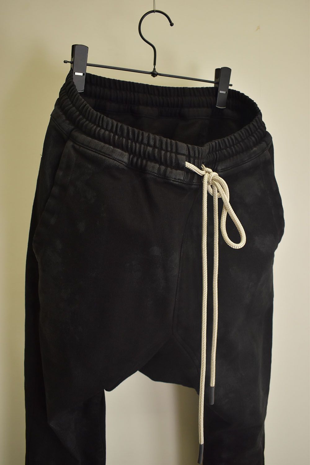 Coating Bonding  Sarouel Skinny Denim"Black" / コーティングボンディングサルエルスキニーデニム"ブラック"