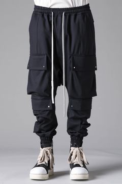 《2026AW先行予約》Technical Nylon Military Sarrouel Easy Pants"Black" / テクニカルナイロンミリタリーサルエルイージーパンツ"ブラック"