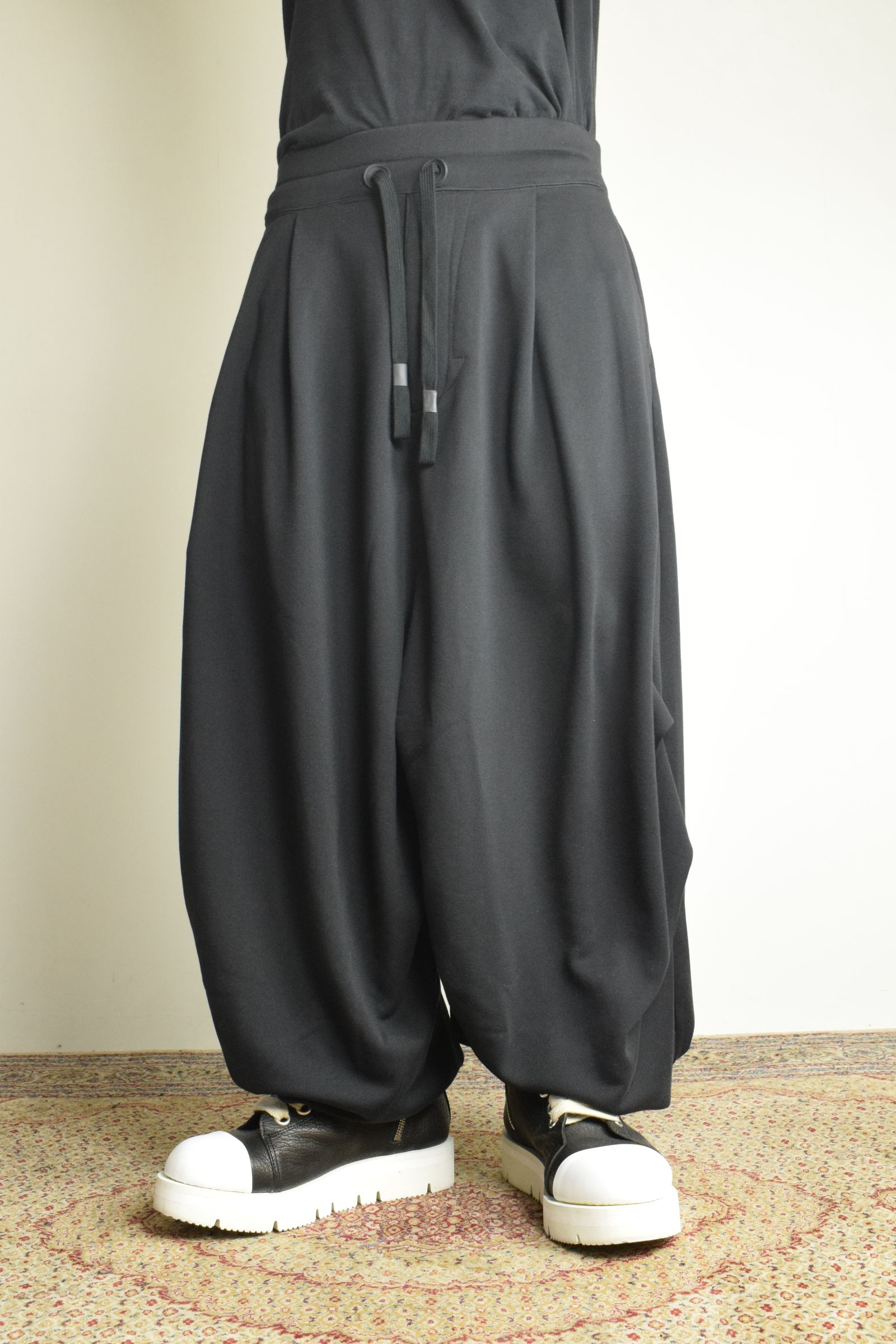 Sarouel Wide Sweat Pants"Black" / サルエルワイドスウェットパンツ"ブラック"