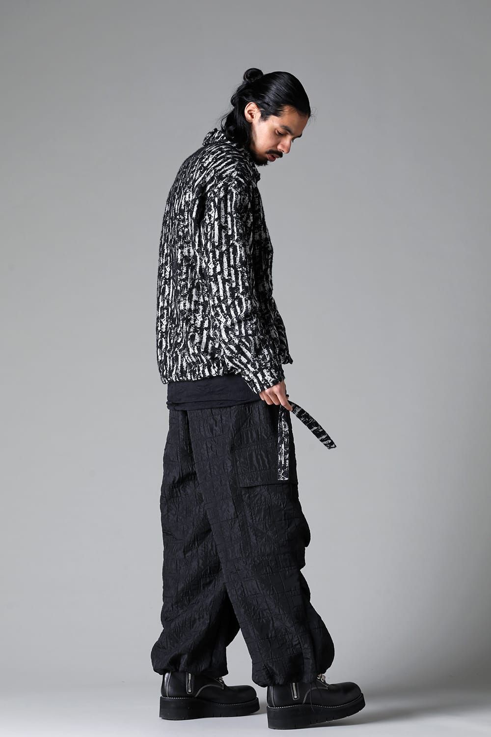 《2025AW先行予約》Geometry Cargo Wide Pants"Black" / ジオメトリーカーゴワイドパンツ"ブラック"