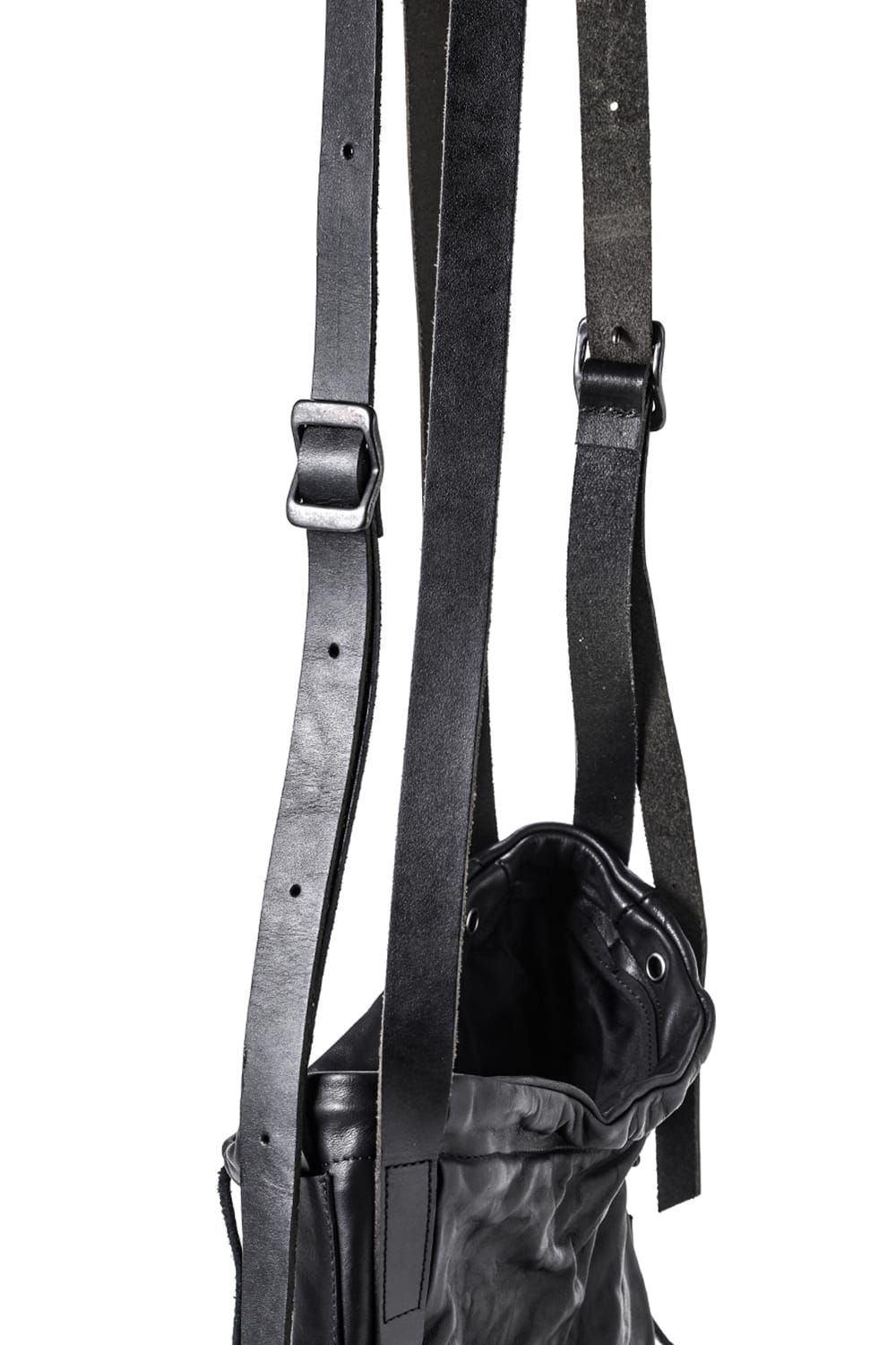 《2027SS先行予約分》Horse Leather Shoulder Bag "Black" / ホースレザーショルダーバッグ"ブラック"