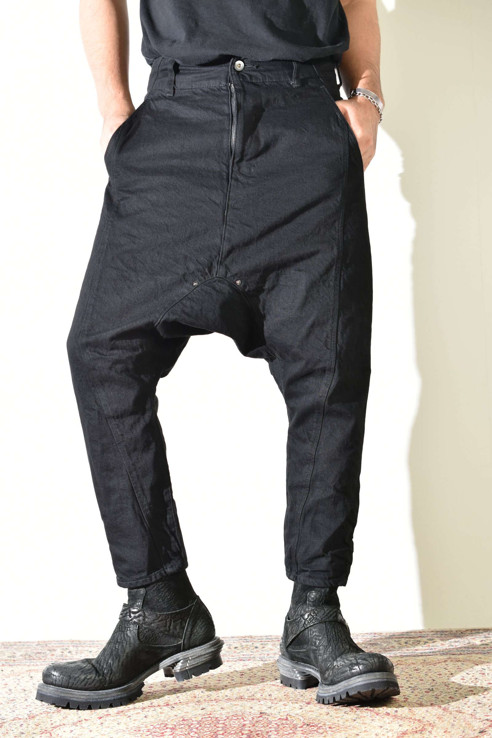 Sarrouel Denim Pants "Black" / サルエルデニムパンツ "ブラック"