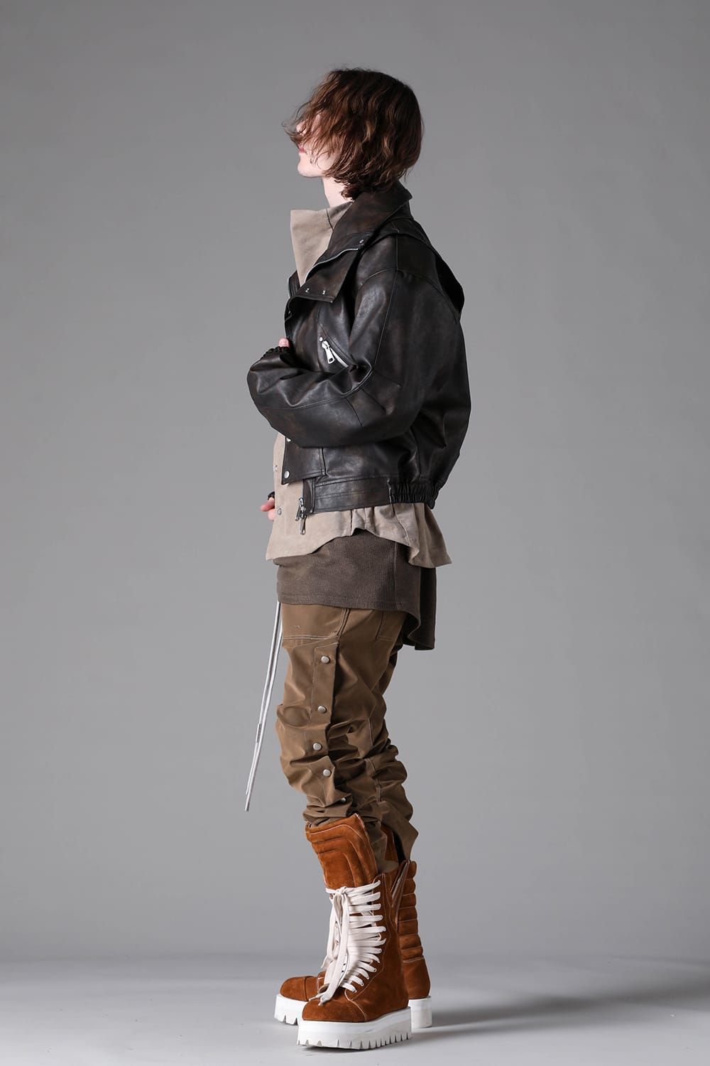 《2026AW先行予約》 Sarrouel Flare Pants"Black / Grey / Taupe " / サルエルフレアパンツ"ブラック/グレー/トープ"