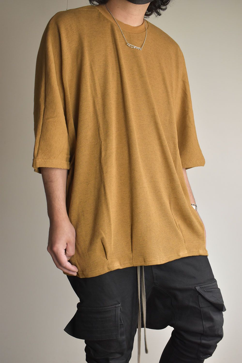 Waffle Dolman Tee"Raw Unber" / ワッフルドルマンTee"ローアンバー"
