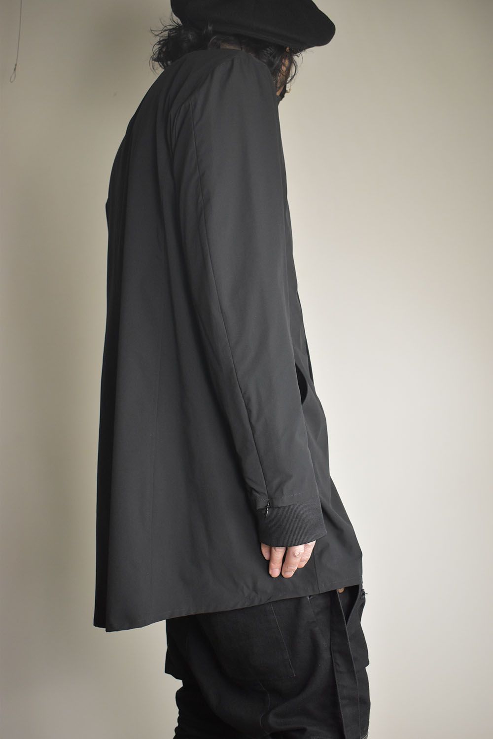 Anorak Jerseey Coat"Black" / アノラックジャージーコート"ブラック"