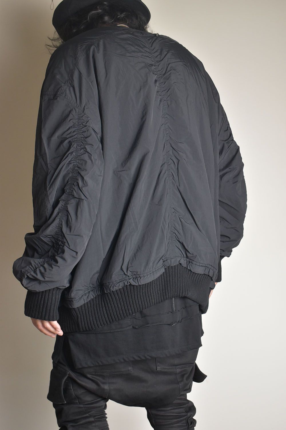 Over Sized Bomber Jacket"Black" / オーバーサイズボンバージャケット"ブラック"