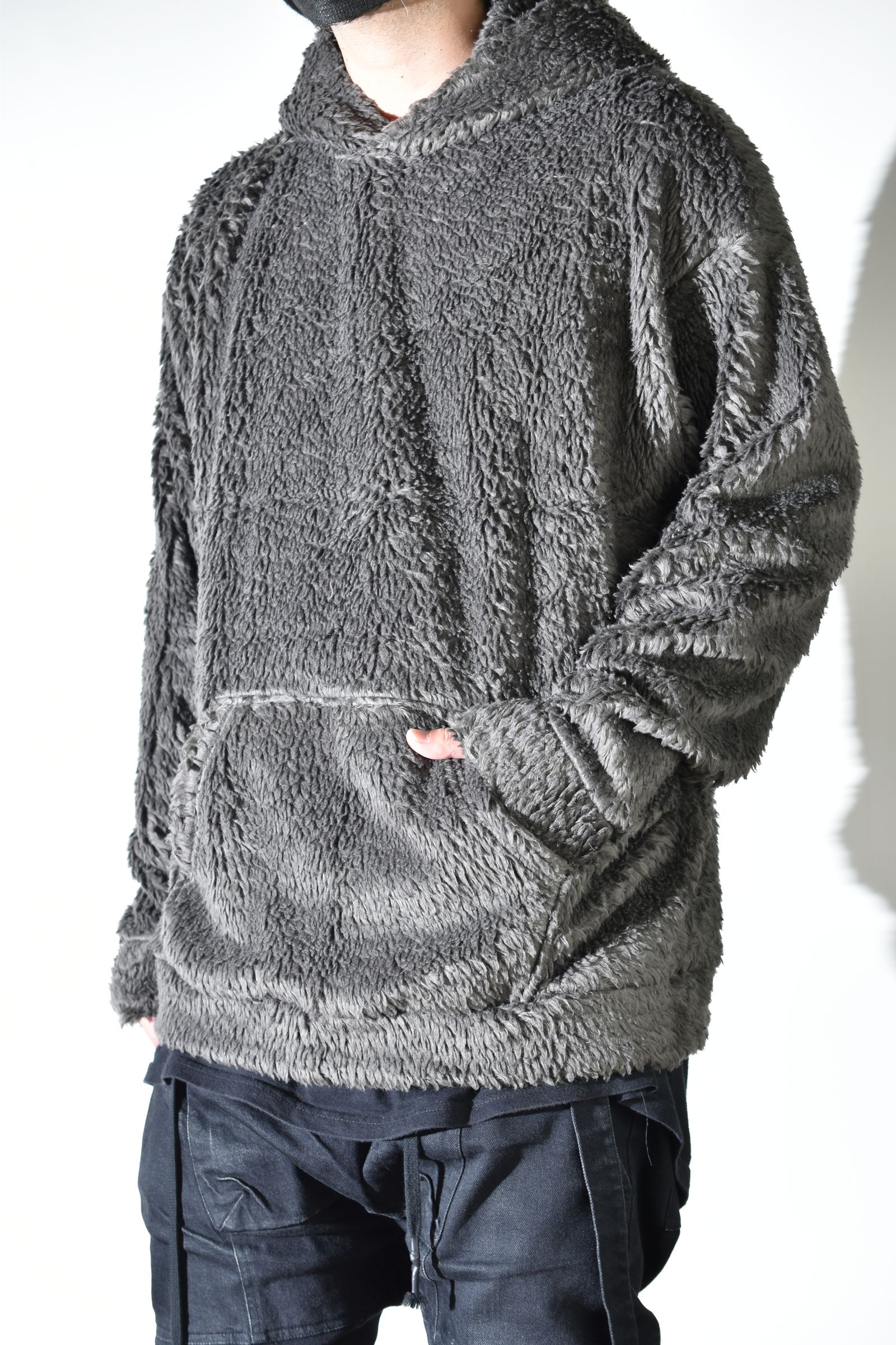 Oversized Pullover Hoodie "Charcoal" / オーバーサイズプルオーバーフーディ"チャコール"