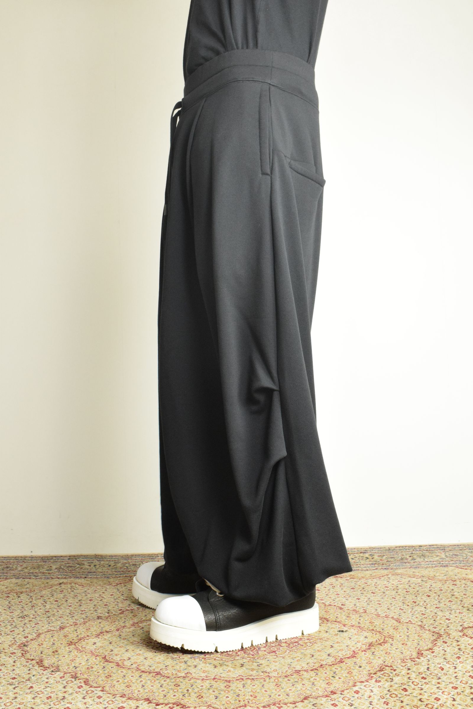 Sarouel Wide Sweat Pants"Black" / サルエルワイドスウェットパンツ"ブラック"