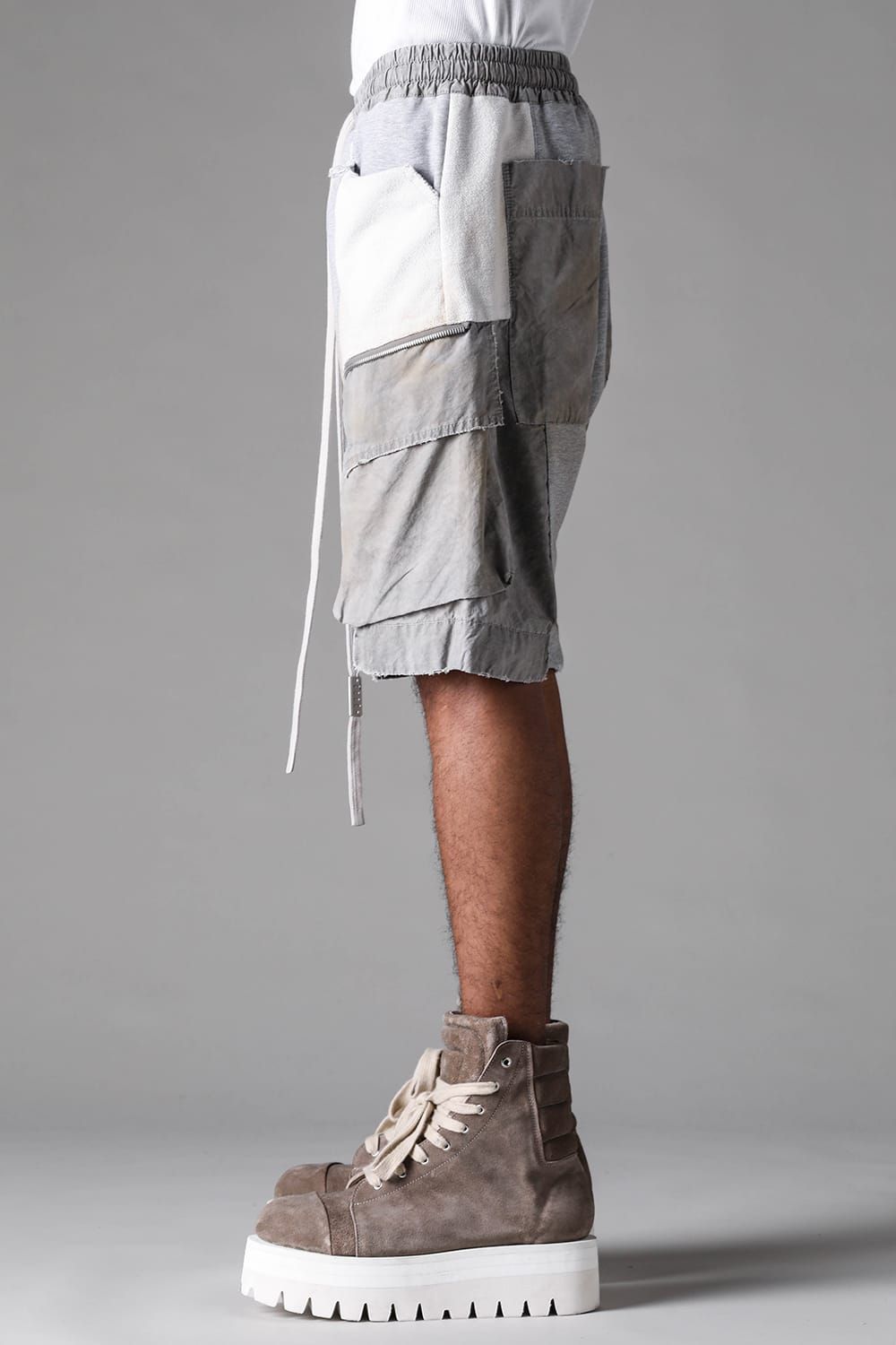 《2027SS先行予約》Vintage Cargo Shorts"Black × Brown / Grey × L.Grey / Ivory" / ヴィンテージカーゴショーツ"ブラック×ブラウン / グレー×ライトグレー / アイボリー"