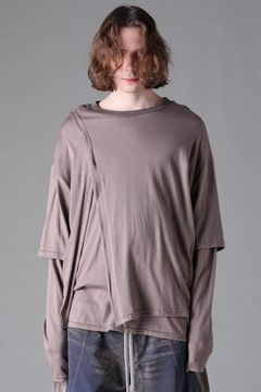 《2026AW先行予約》Leyerd Long Sleeve "Black / Brown /Grey / D.Grey /Khaki" / レイヤードロングスリーブ"ブラック/ブラウン/グレー/ダークグレー/カーキ"