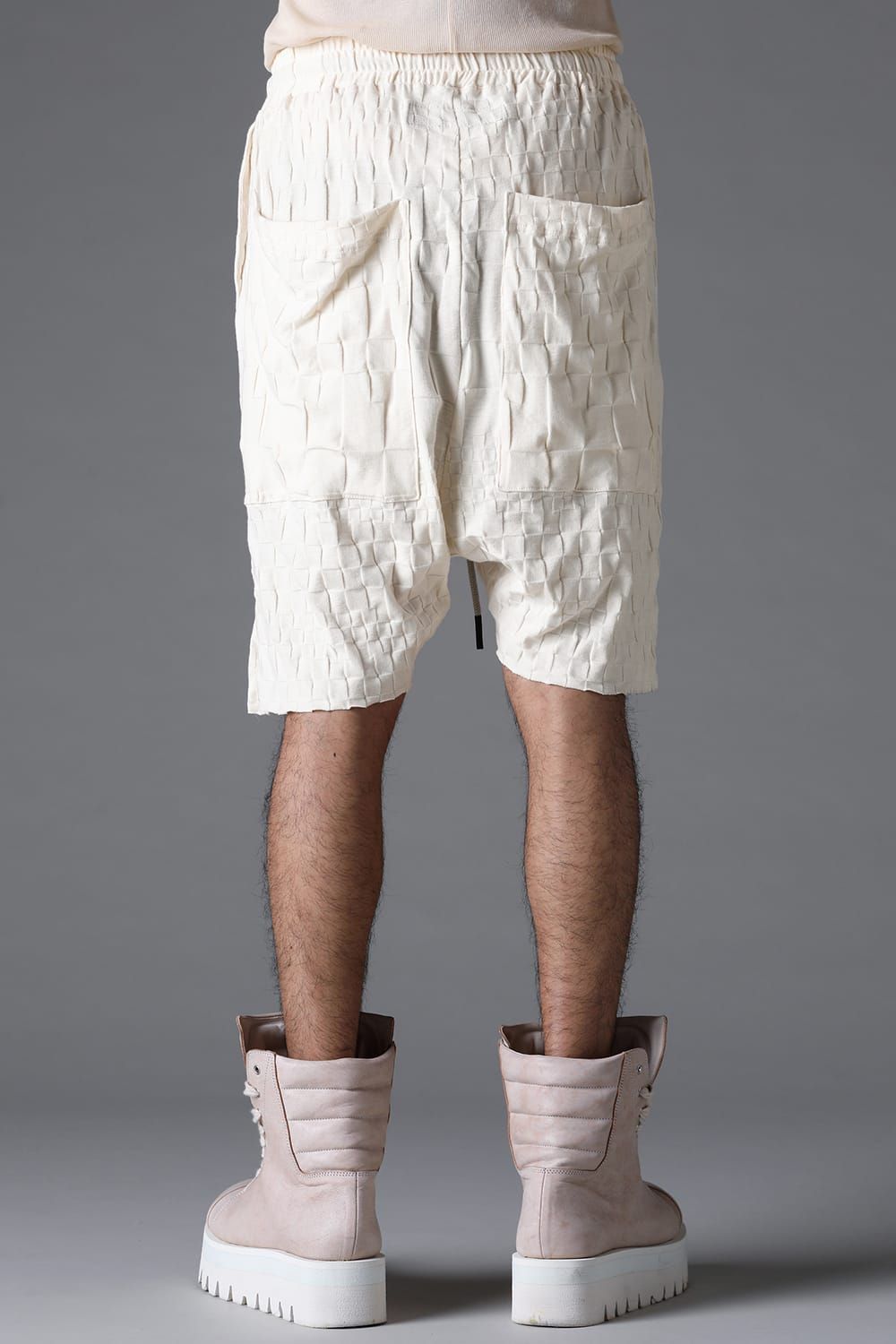 《2026SS先行予約》Gradient Plaid Pattern Shorts"Black / Cream" / グラデーションチェックパターンショーツ"ブラック/クリーム"