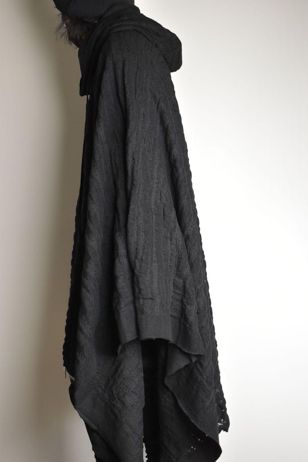 HOODIE PONCHO"Black"/フーディポンチョ"ブラック"