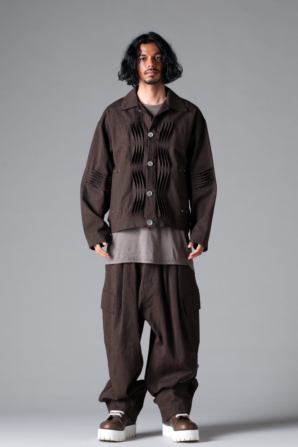 《2026SS先行予約》Tuck Wide Pants"Macassar" / タックワイドパンツ"マカサー"