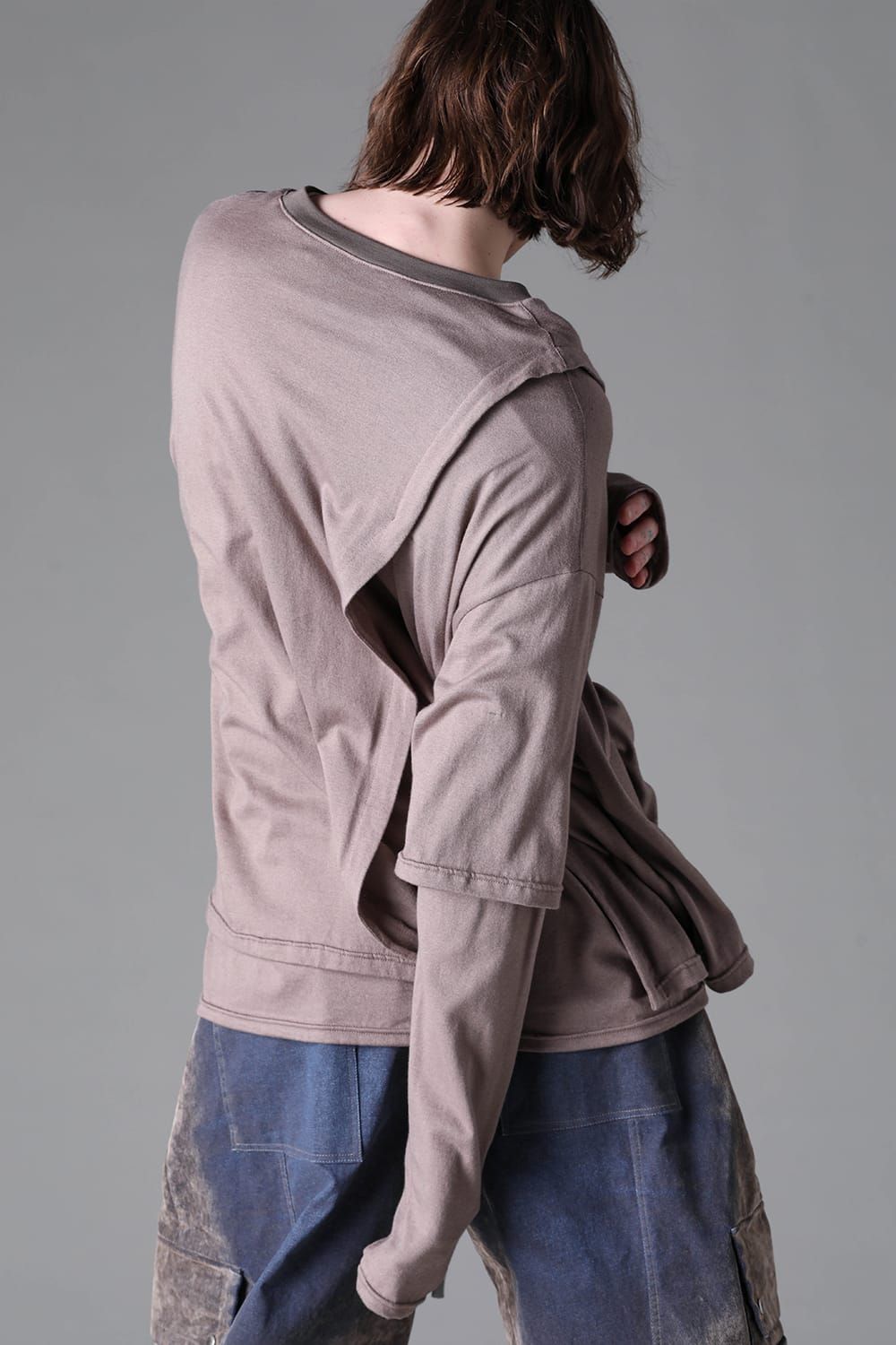 《2026AW先行予約》Leyerd Long Sleeve "Black / Brown /Grey / D.Grey /Khaki" / レイヤードロングスリーブ"ブラック/ブラウン/グレー/ダークグレー/カーキ"