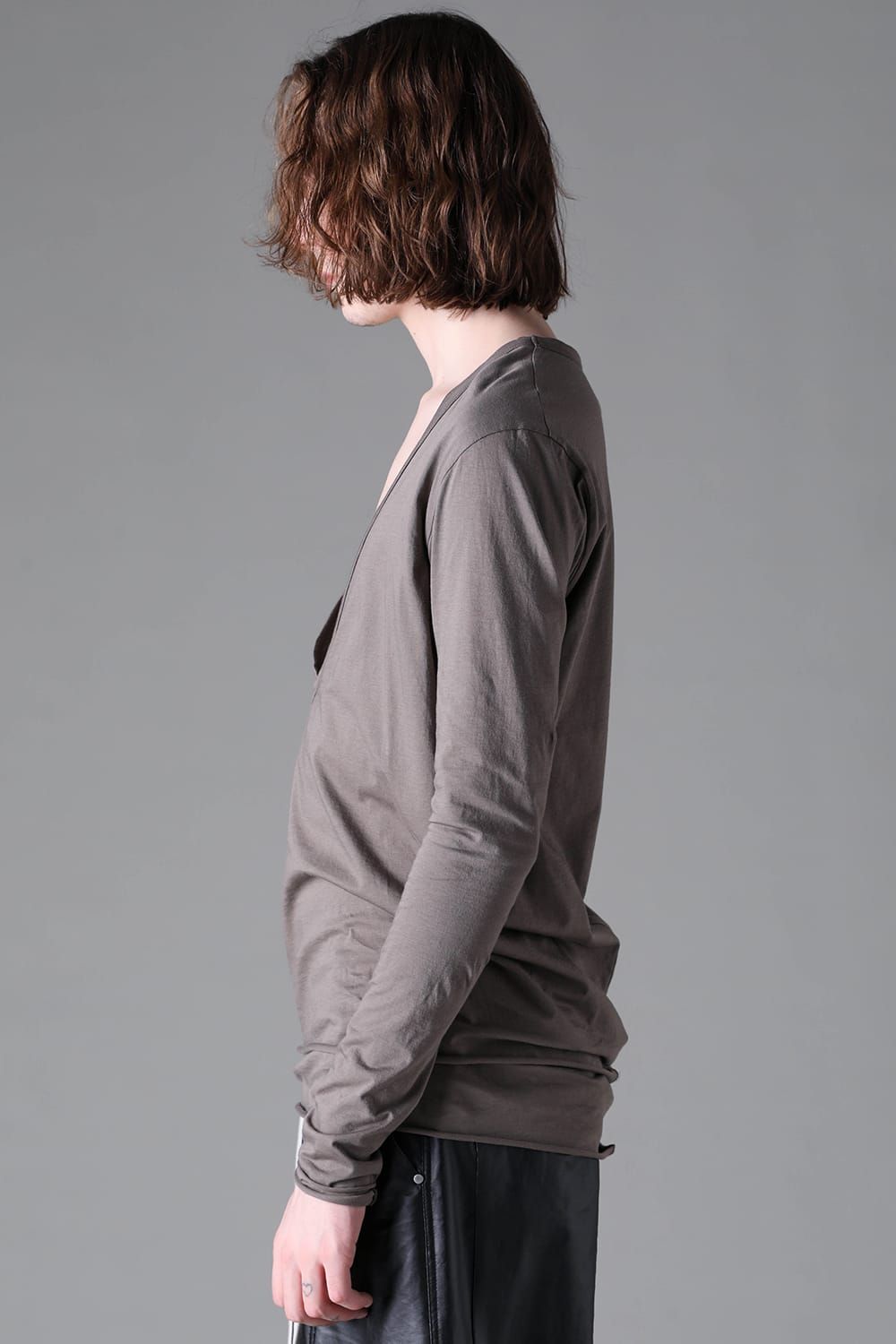 《2026AW先行予約》Layerd V Neck Long Sleeve"Black / Mustard yellow /Grey /White" / レイヤードVネックロングスリーブ"ブラック/マスタードイエロー/グレー/ホワイト"