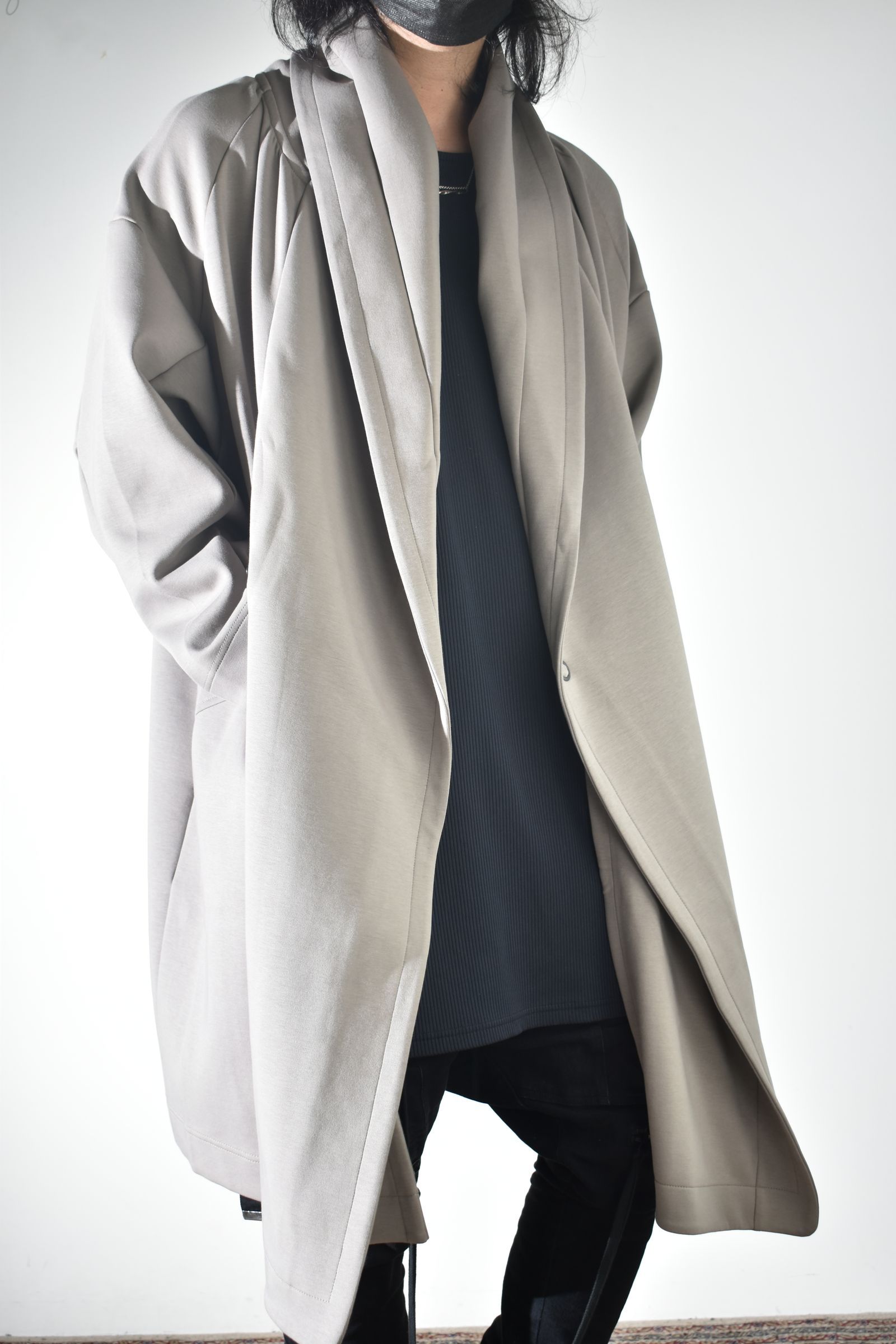 Rap Jersey Coat "Greige" / ラップジャージーコート"グレージュ"