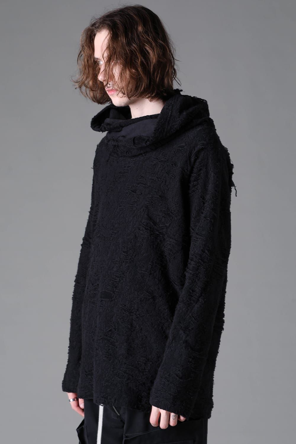 《2026AW先行予約》Twisted Hoodie Pullover"Black" / ツイストフーディプルオーバー"ブラック"