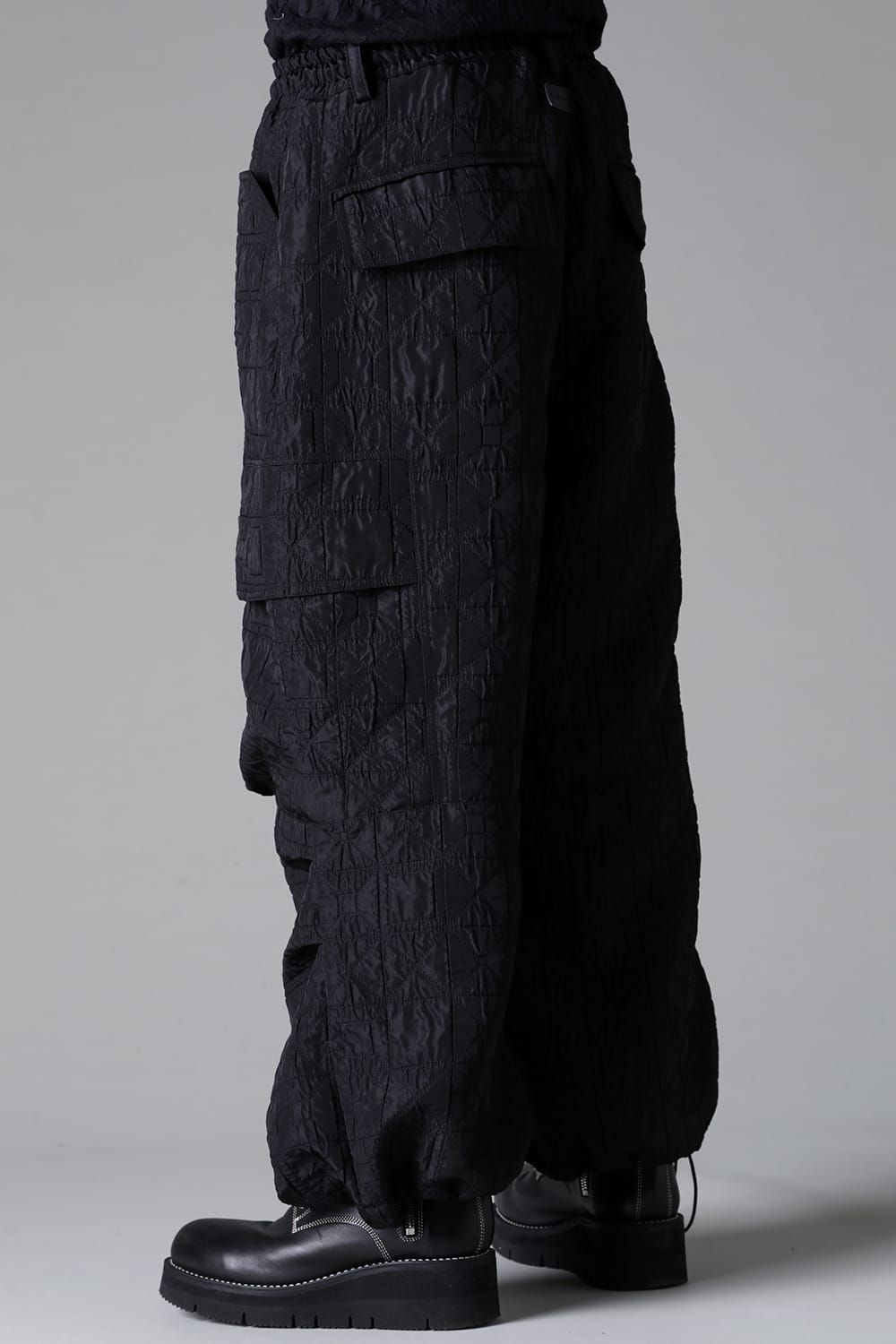 《2025AW先行予約》Geometry Cargo Wide Pants"Black" / ジオメトリーカーゴワイドパンツ"ブラック"