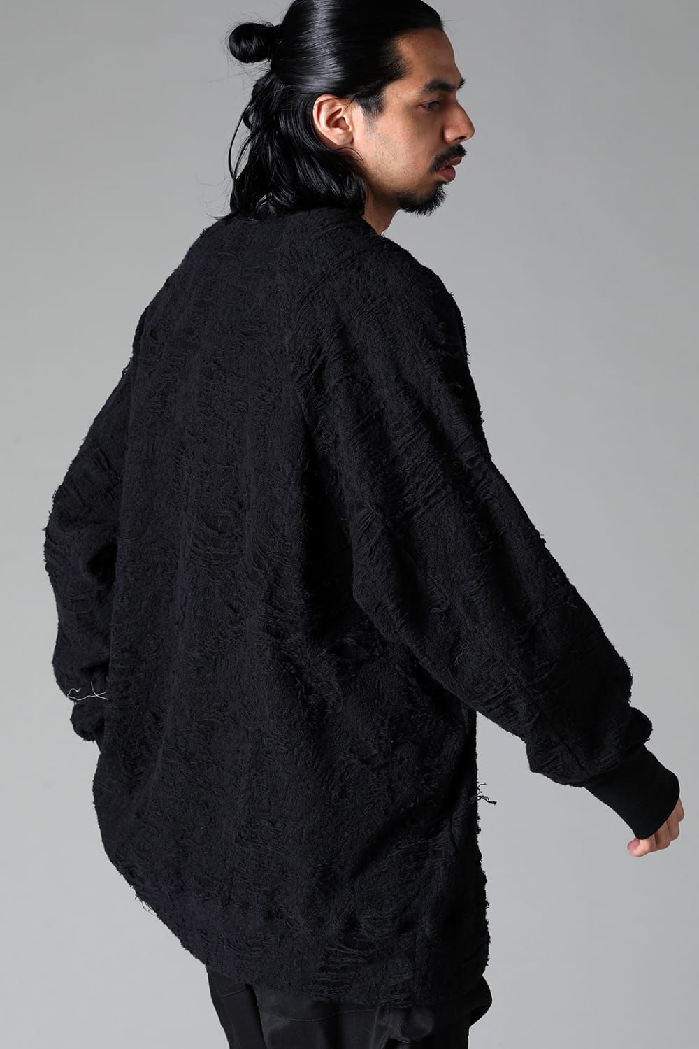 《2025AW先行予約》Damage Pile Dolman Top"Black" / ダメージパイル ドルマントップ"ブラック"