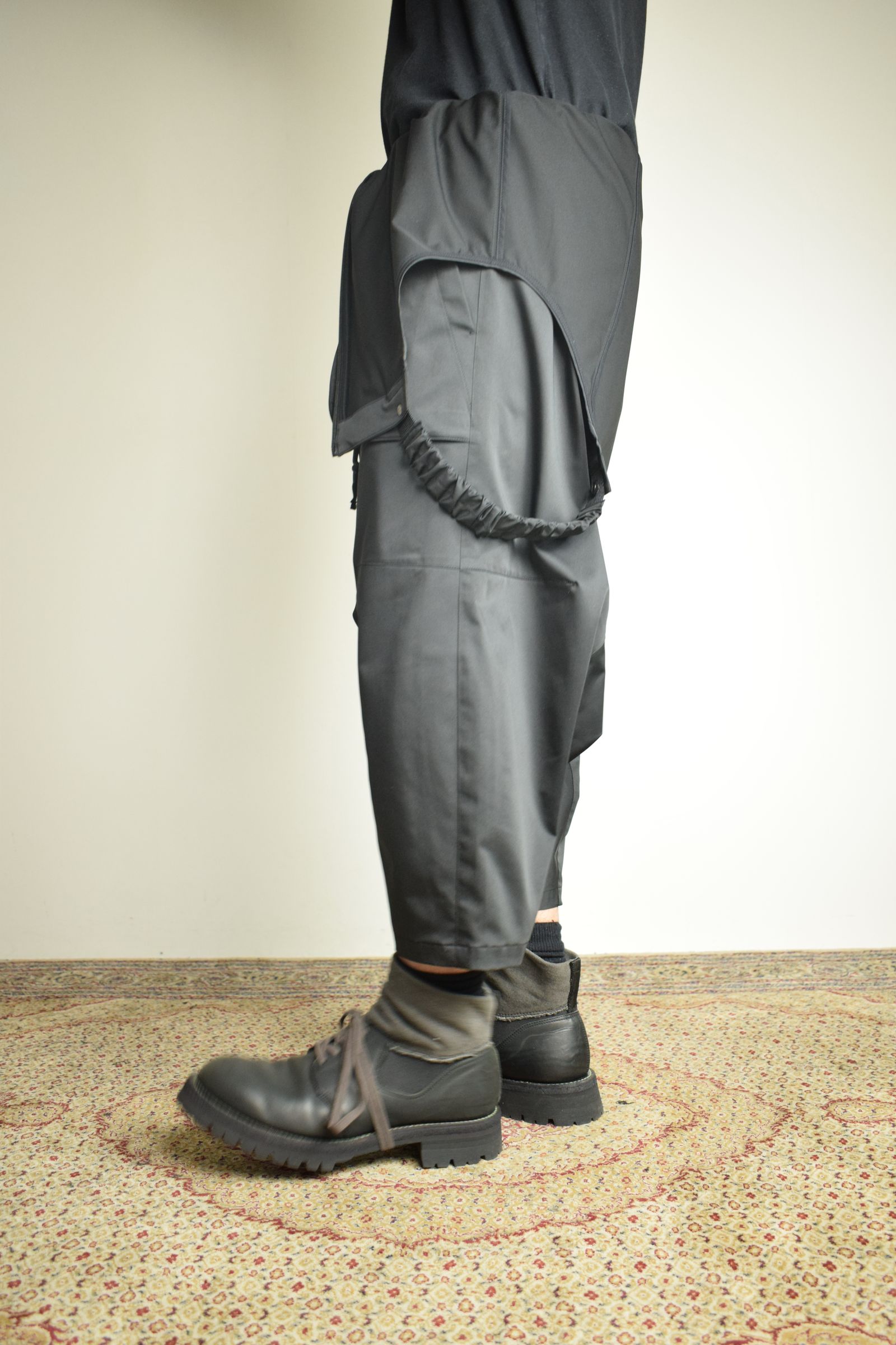 Deep Crotch Over All"Black" / ディープクロッチオーバーオール"ブラック"