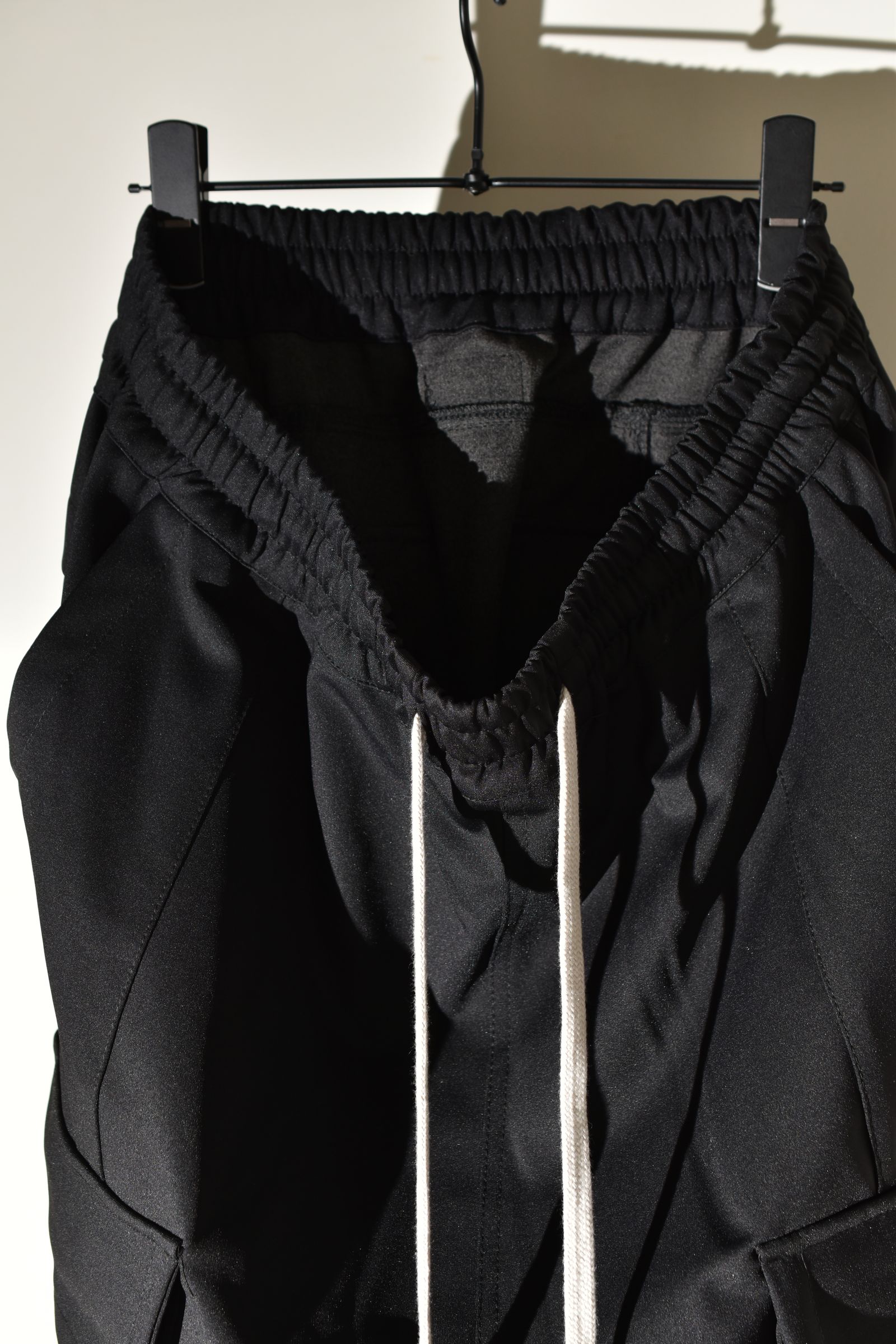 Technical Nylon Military Sarrouel Easy Pants"Black" / テクニカルナイロンミリタリーサルエルイージーパンツ"ブラック"
