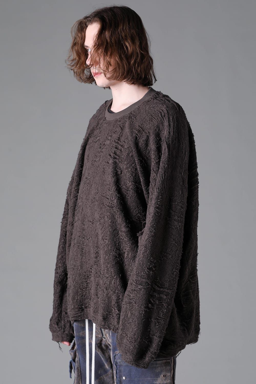 《2026AW先行予約》Extreme Over Sized Pullover"Black / Khaki" / エクストリームオーバーサイズプルオーバー"ブラック/カーキ"