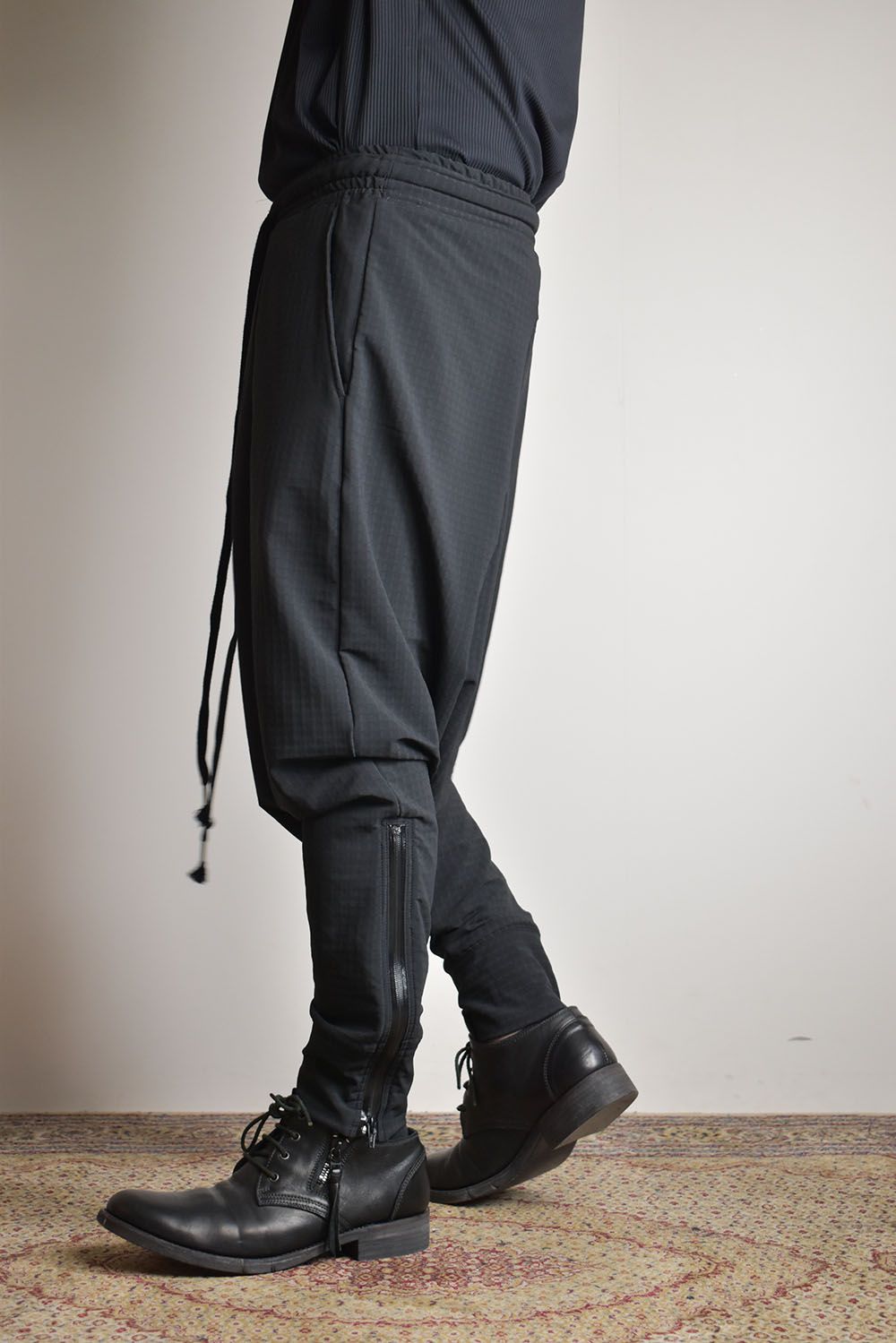 Storm Fleece Low Crotch Sarrouel Pants"Balck"/ストームフリースロークロッチサルエルパンツ"ブラック"