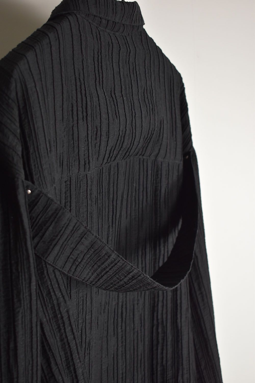 Sheer Yoryu Shirts"Black"/シアーシャツ"ブラック"